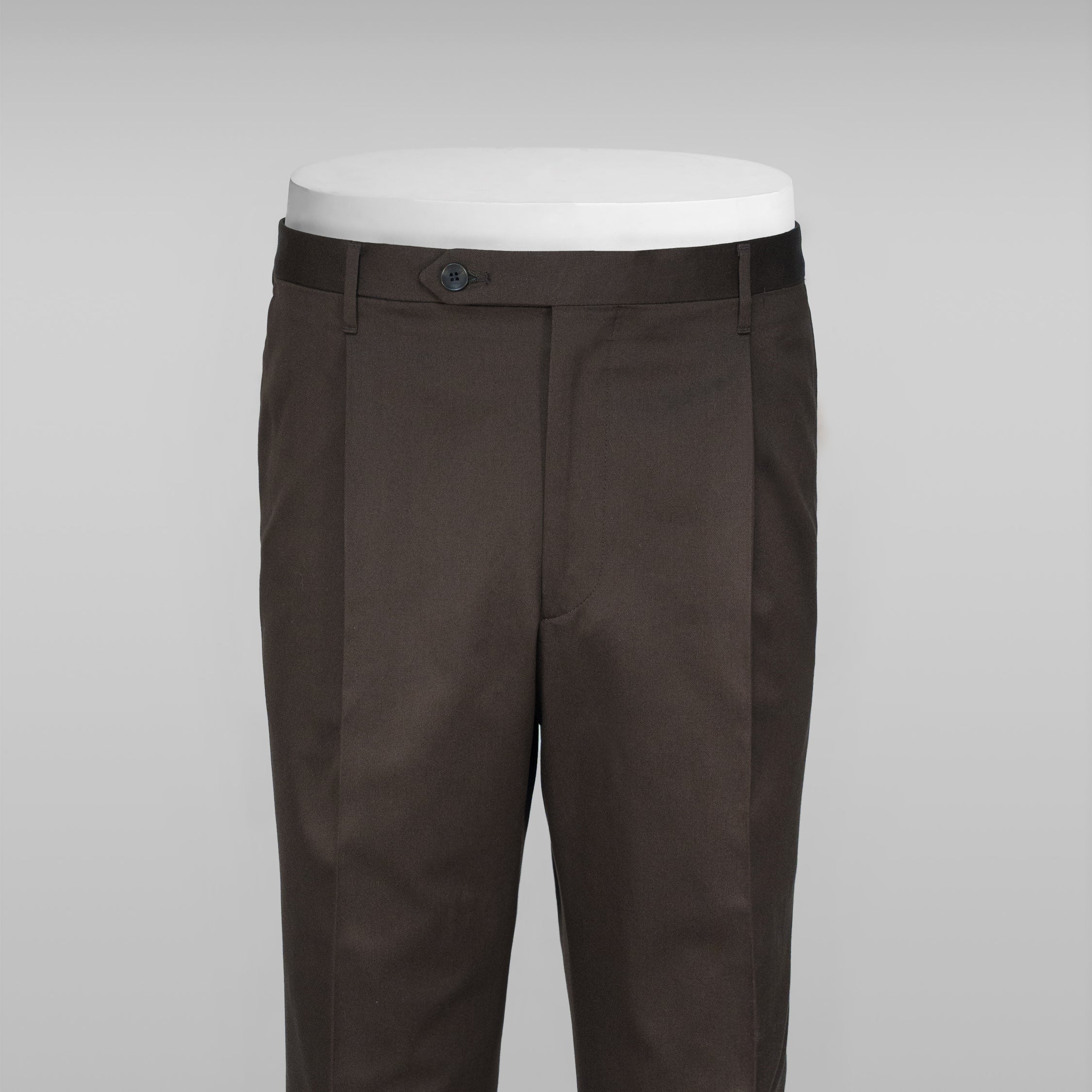 Venezia brown cotton trousers