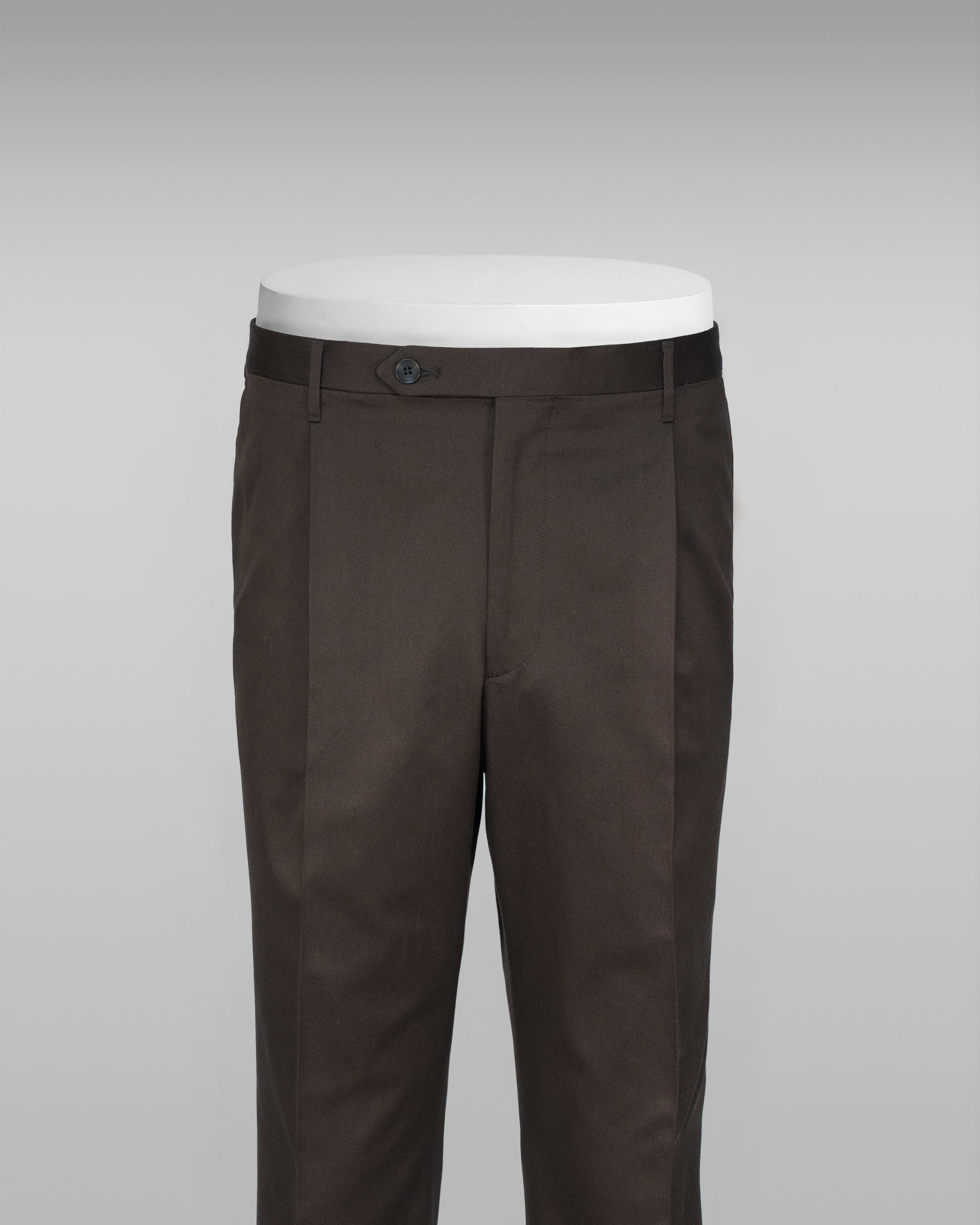 Venezia brown cotton trousers