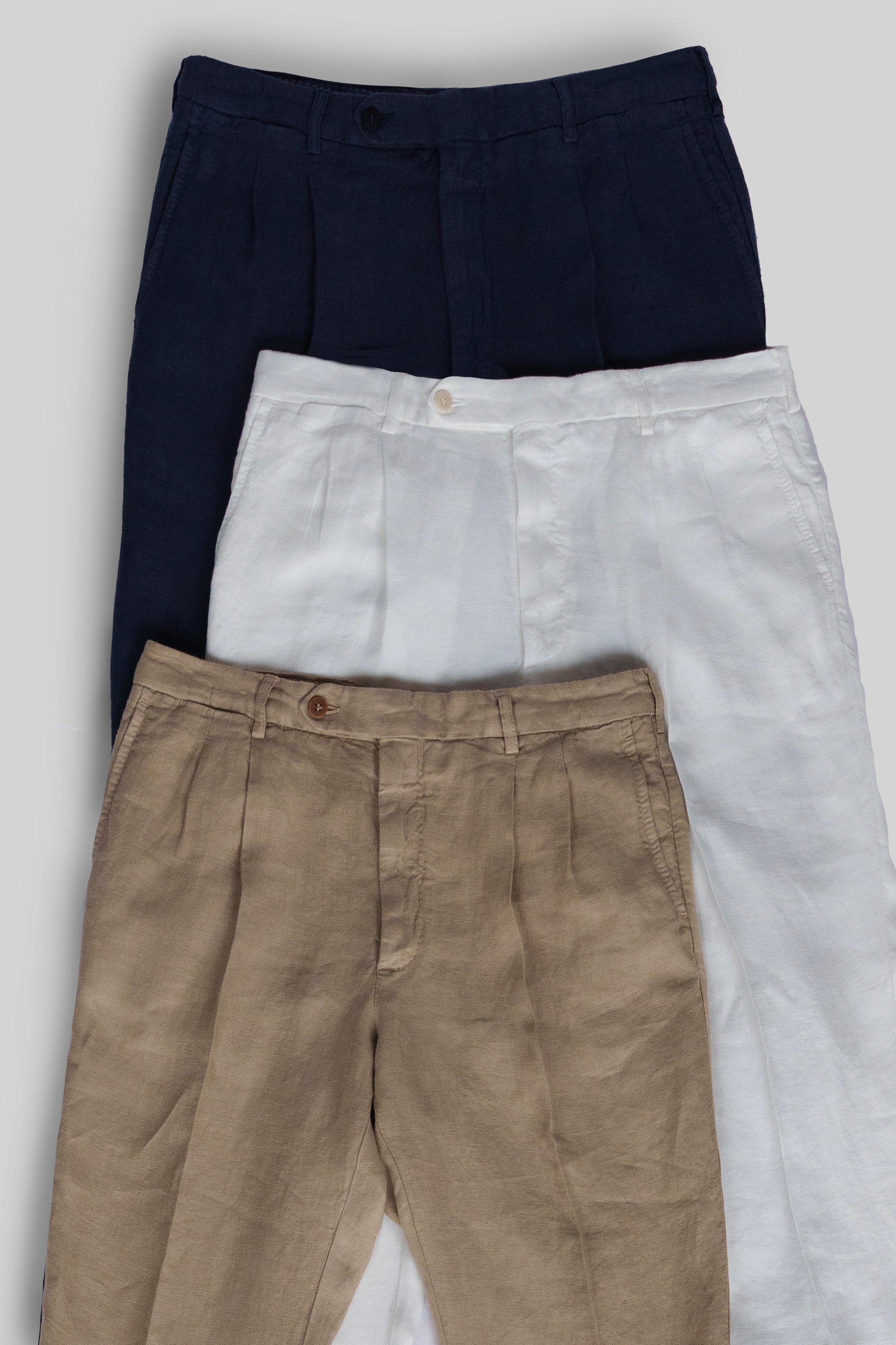 商品画像：Wide leg double pleated trousers– Róhe 3