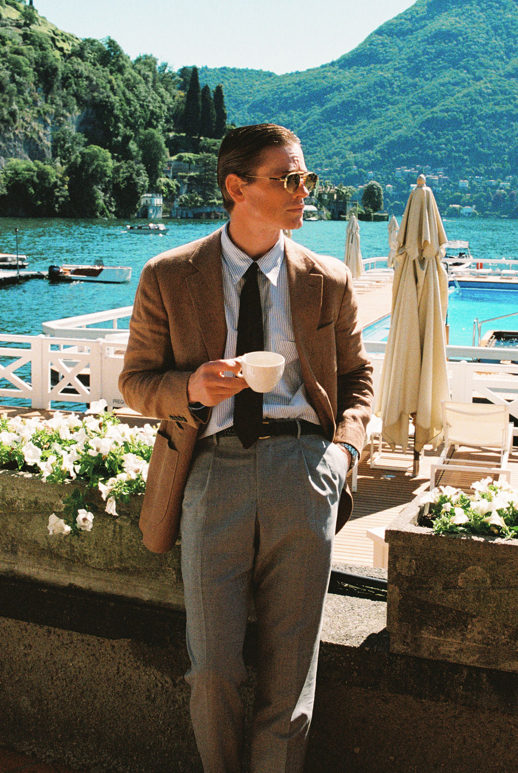 Milano grey wool trousers