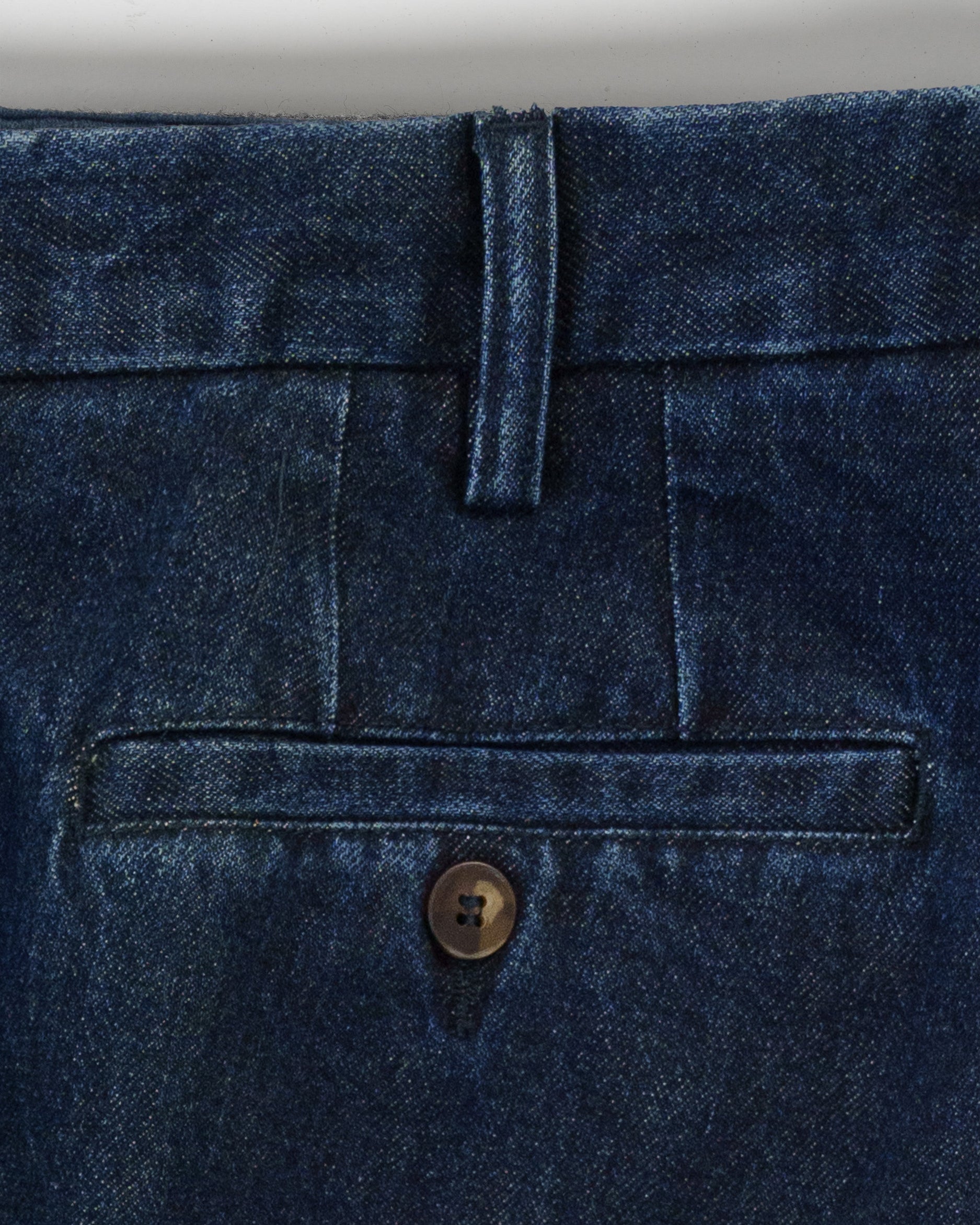 Dark blue denim cotton sport trousers
