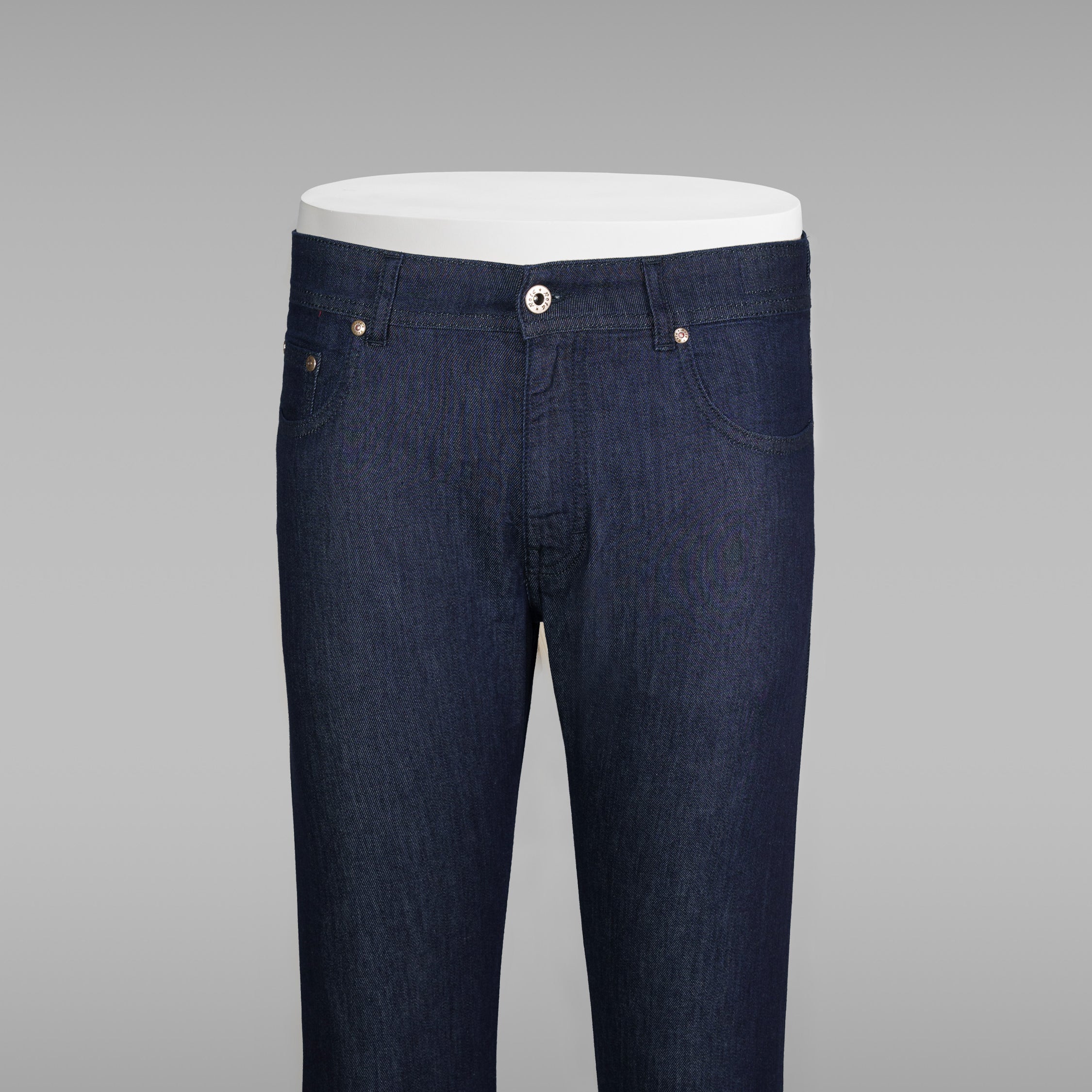 Blue Summer denim cotton 5 pockets trousers