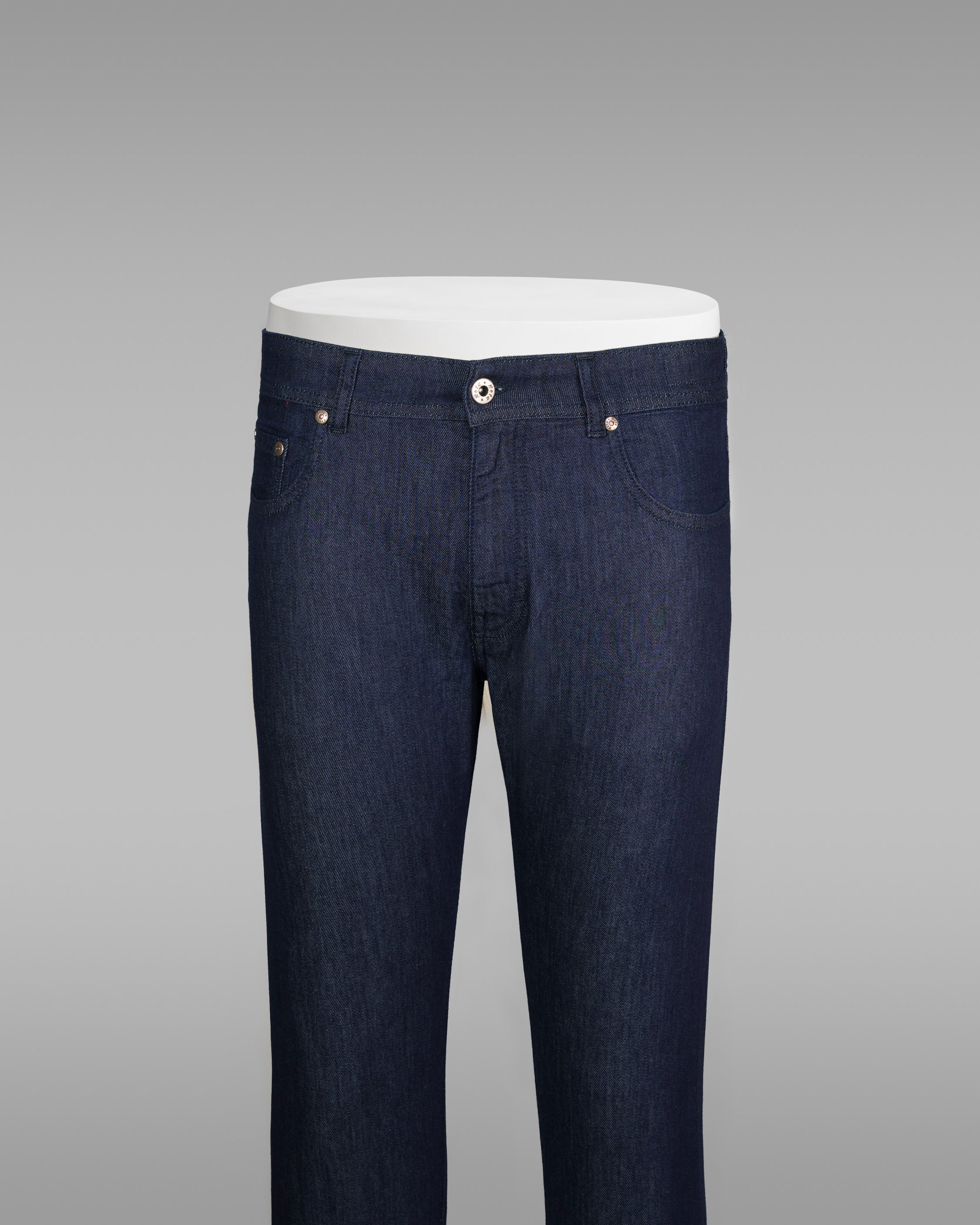 Blue Summer denim cotton 5 pockets trousers