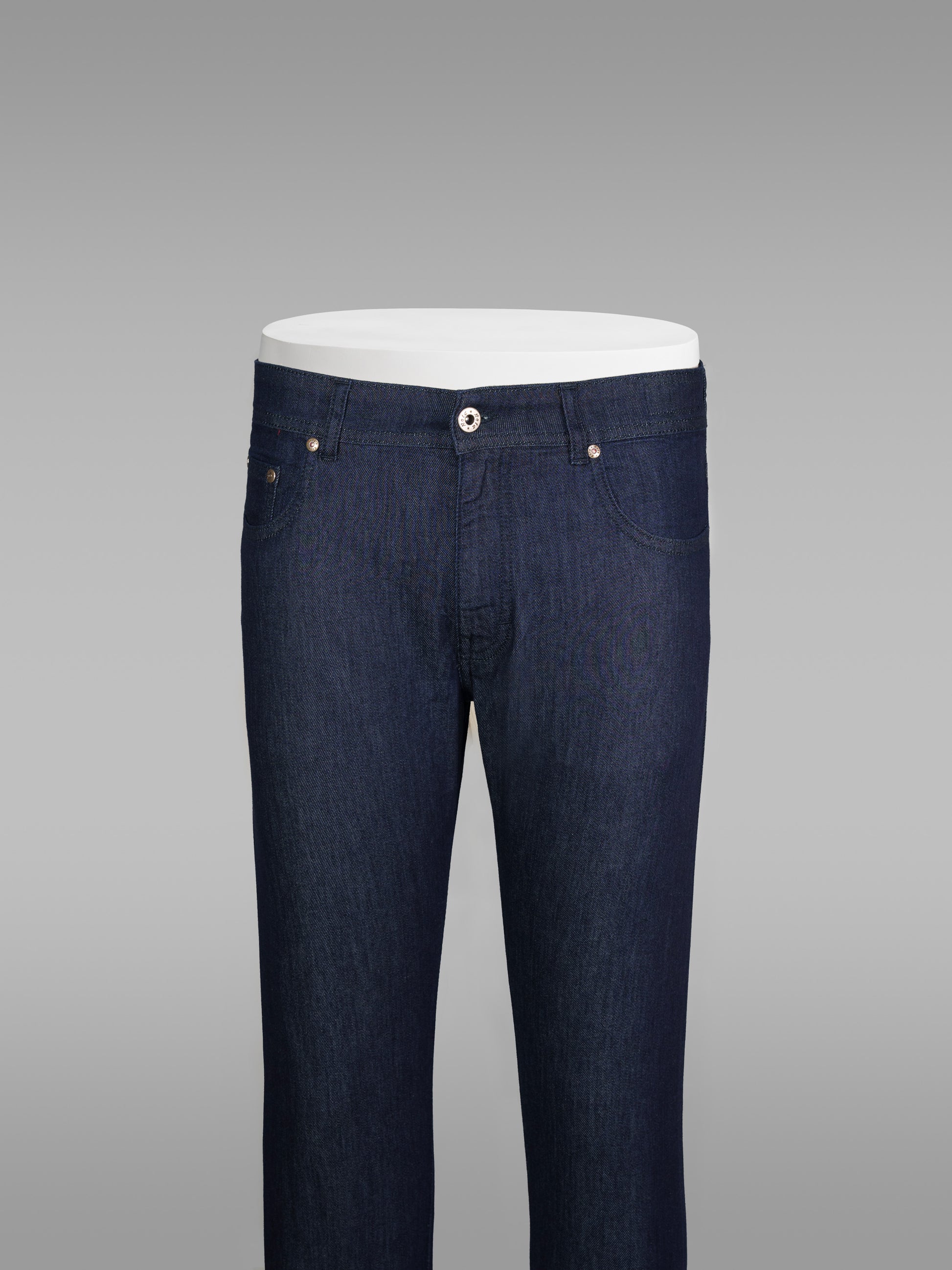 Blue Summer denim cotton 5 pockets trousers