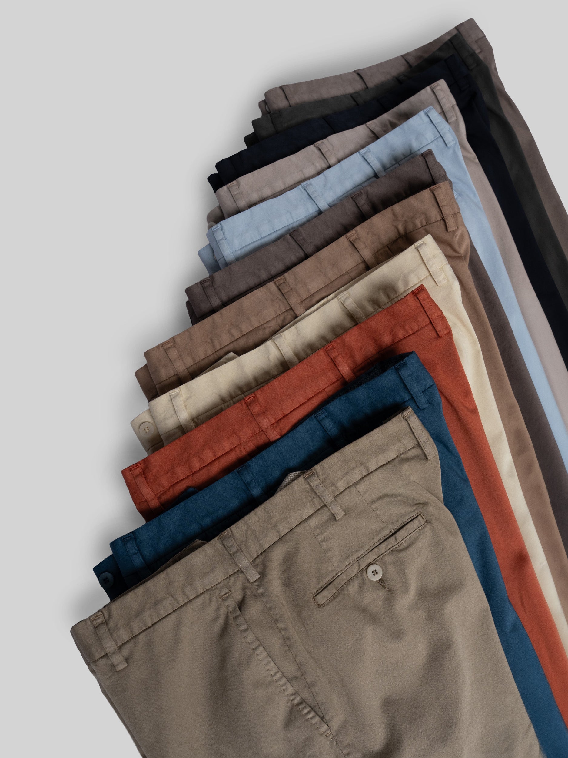 Tan satin cotton silk sport trousers