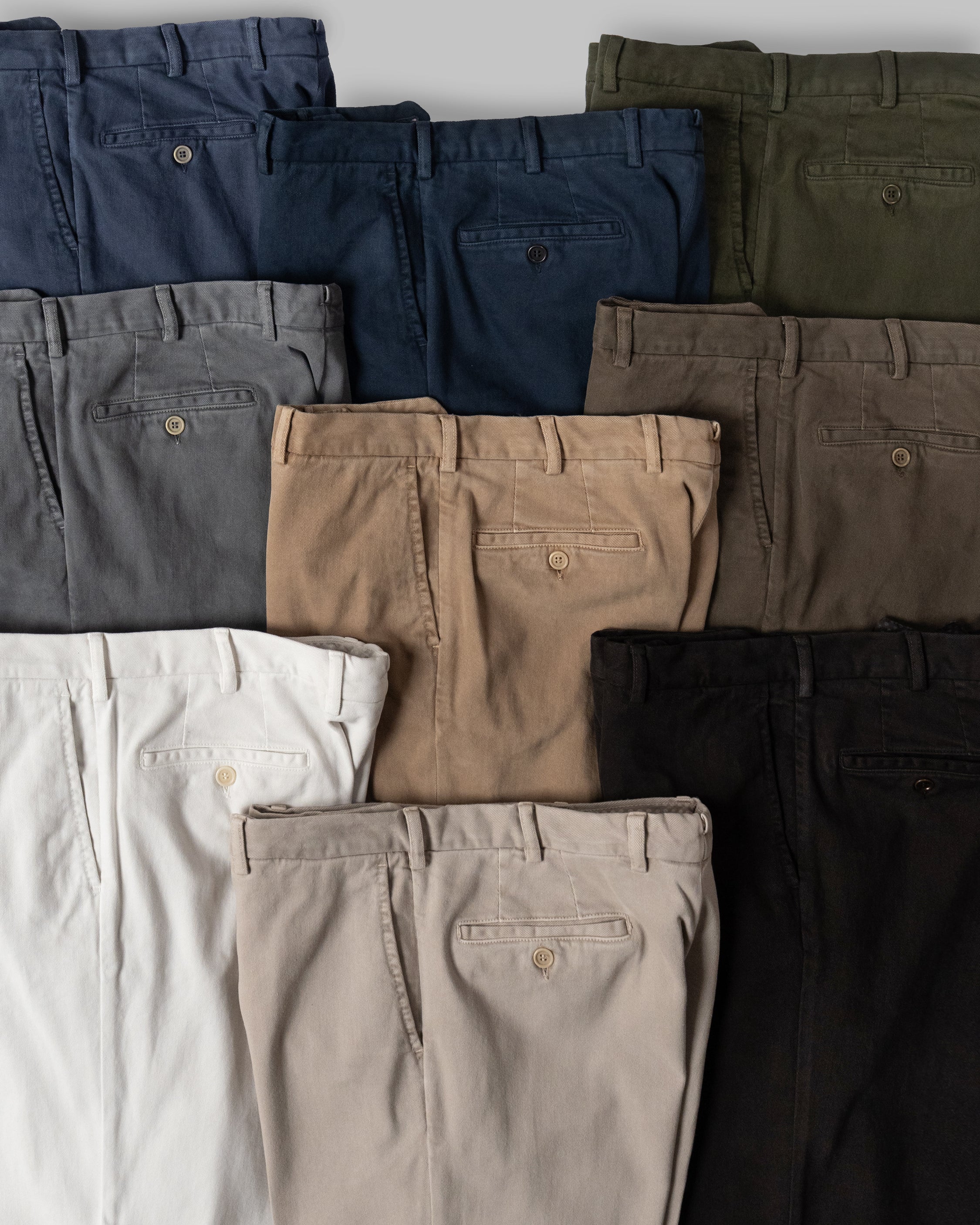 Pantaloni sportivi in cotone elastan marroni