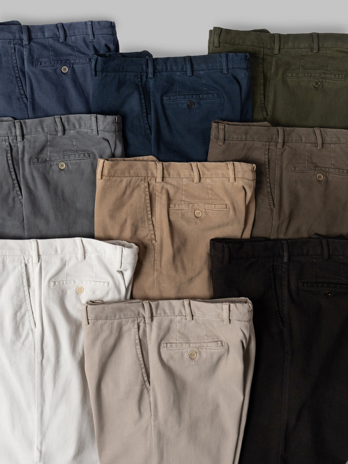 Coffee cotton elastan sport trousers