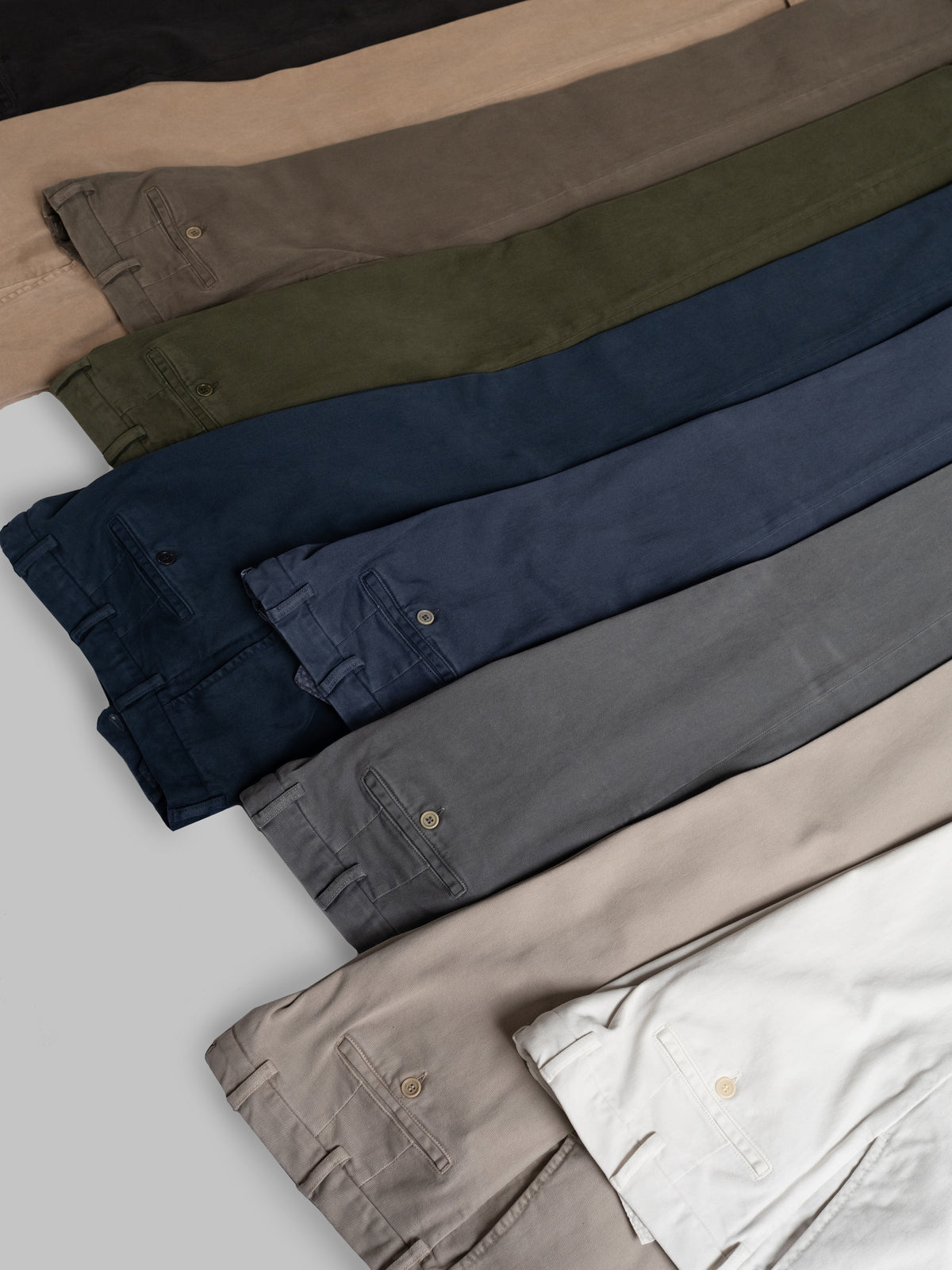 Coffee cotton elastan sport trousers