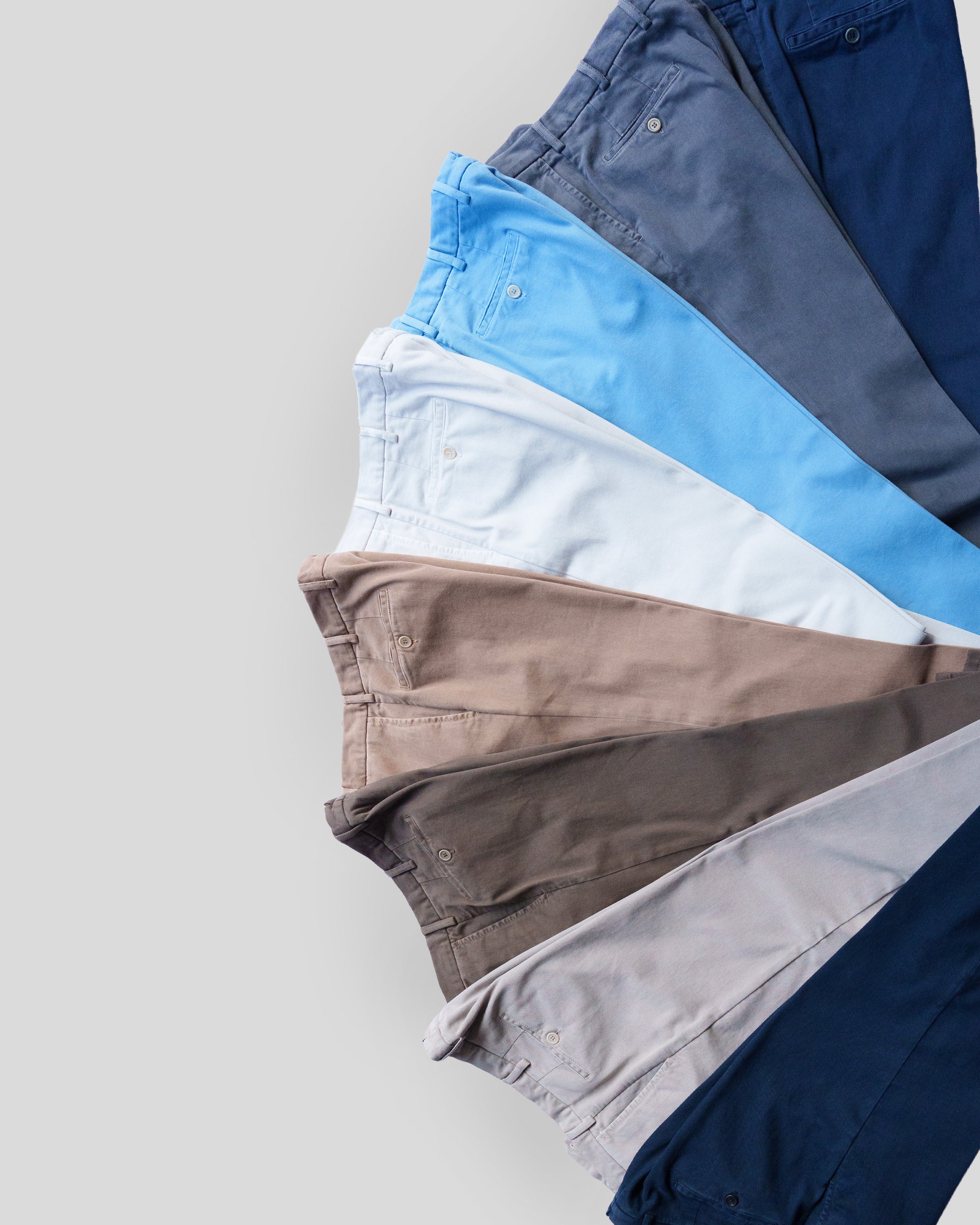 Dark blue cotton elastan sport trousers