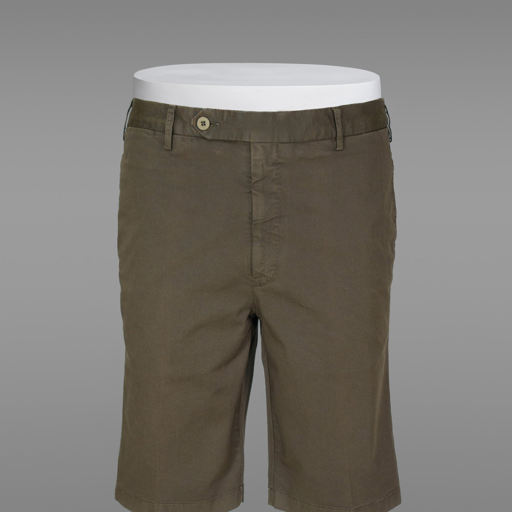 Bermuda sportive in cotone elastan marroni