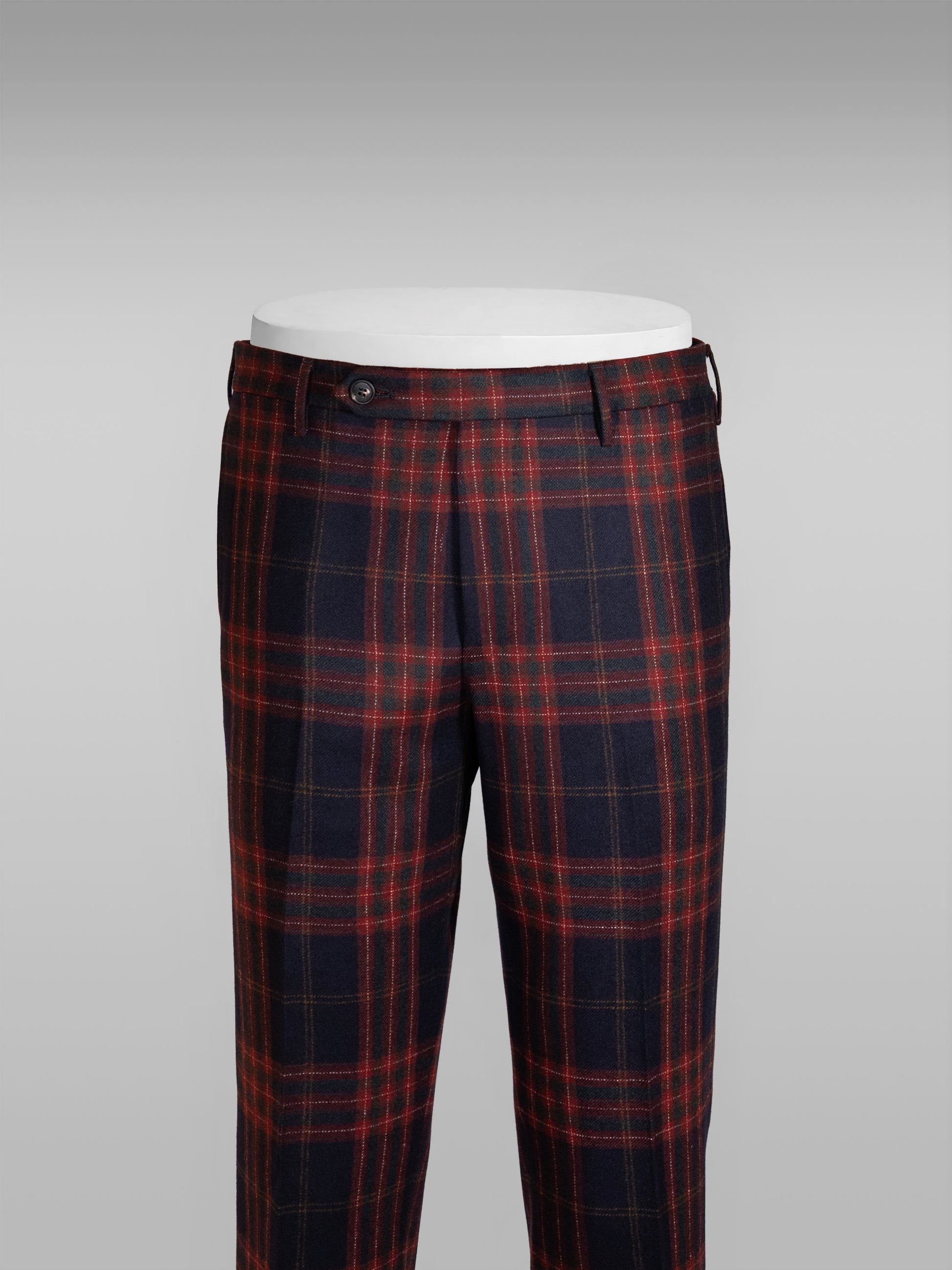 Check flannel trousers WINTER