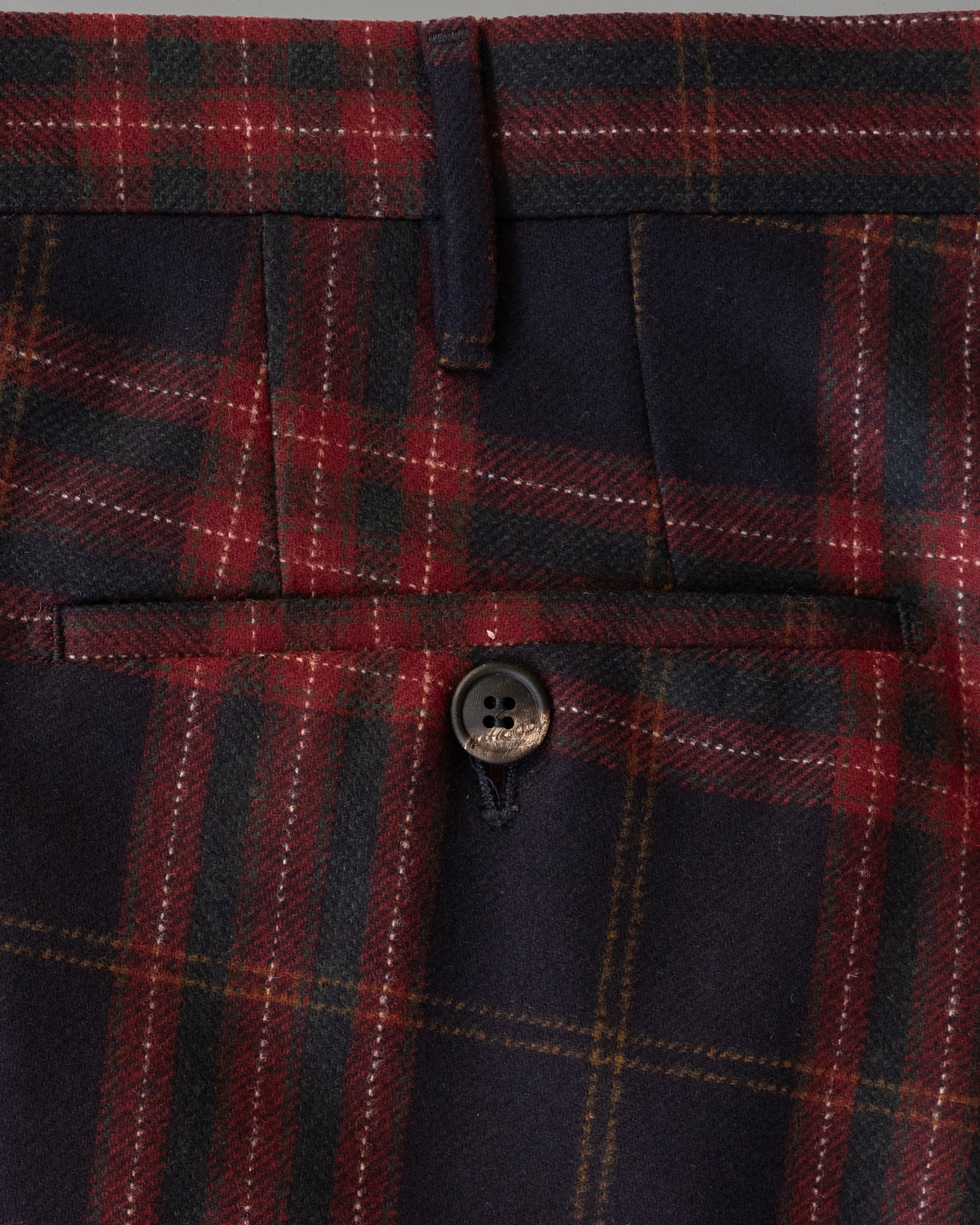 Check flannel trousers WINTER