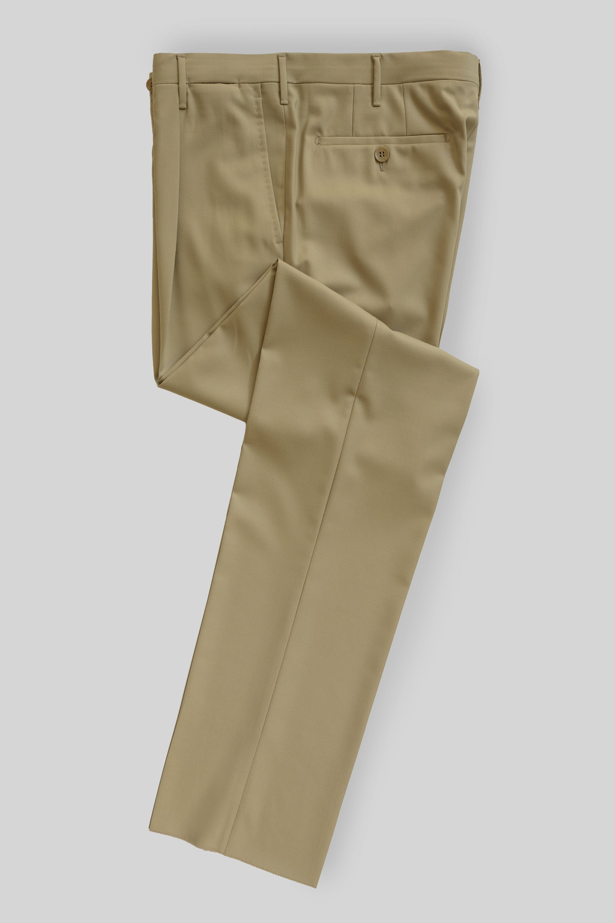 【NEAT】2 TUCK WOOL TROUSERS / BEIGE / 50 Venezia worsted wool super 150's trousers – Rota SRL