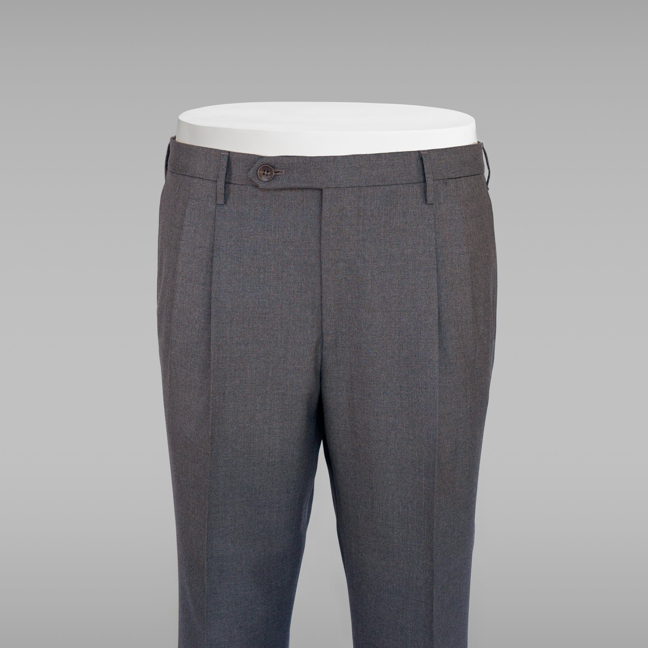 Pantaloni Milano in lana grigio medio