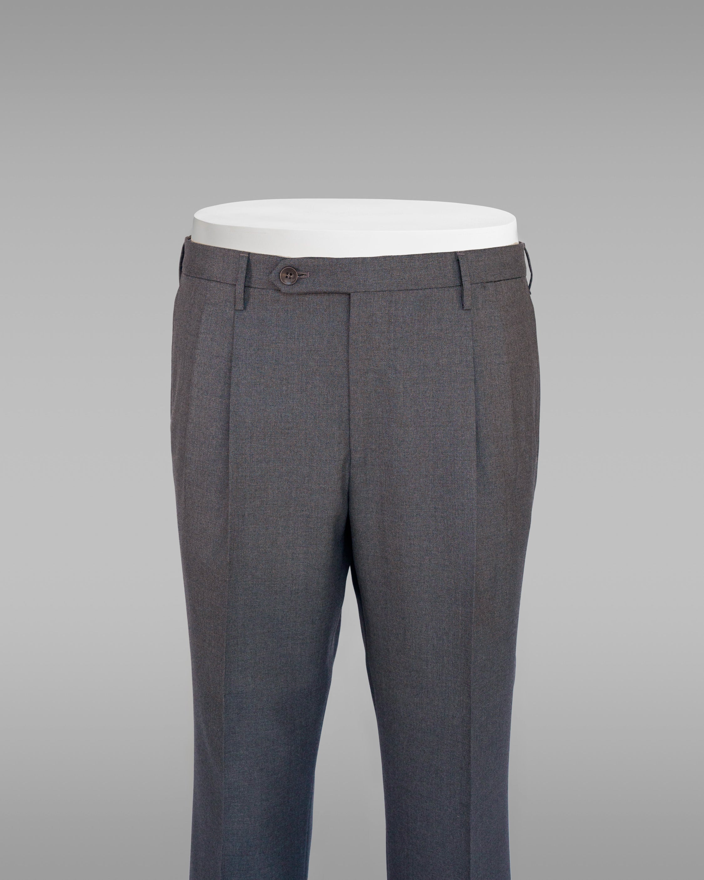 Milano medium grey wool trousers