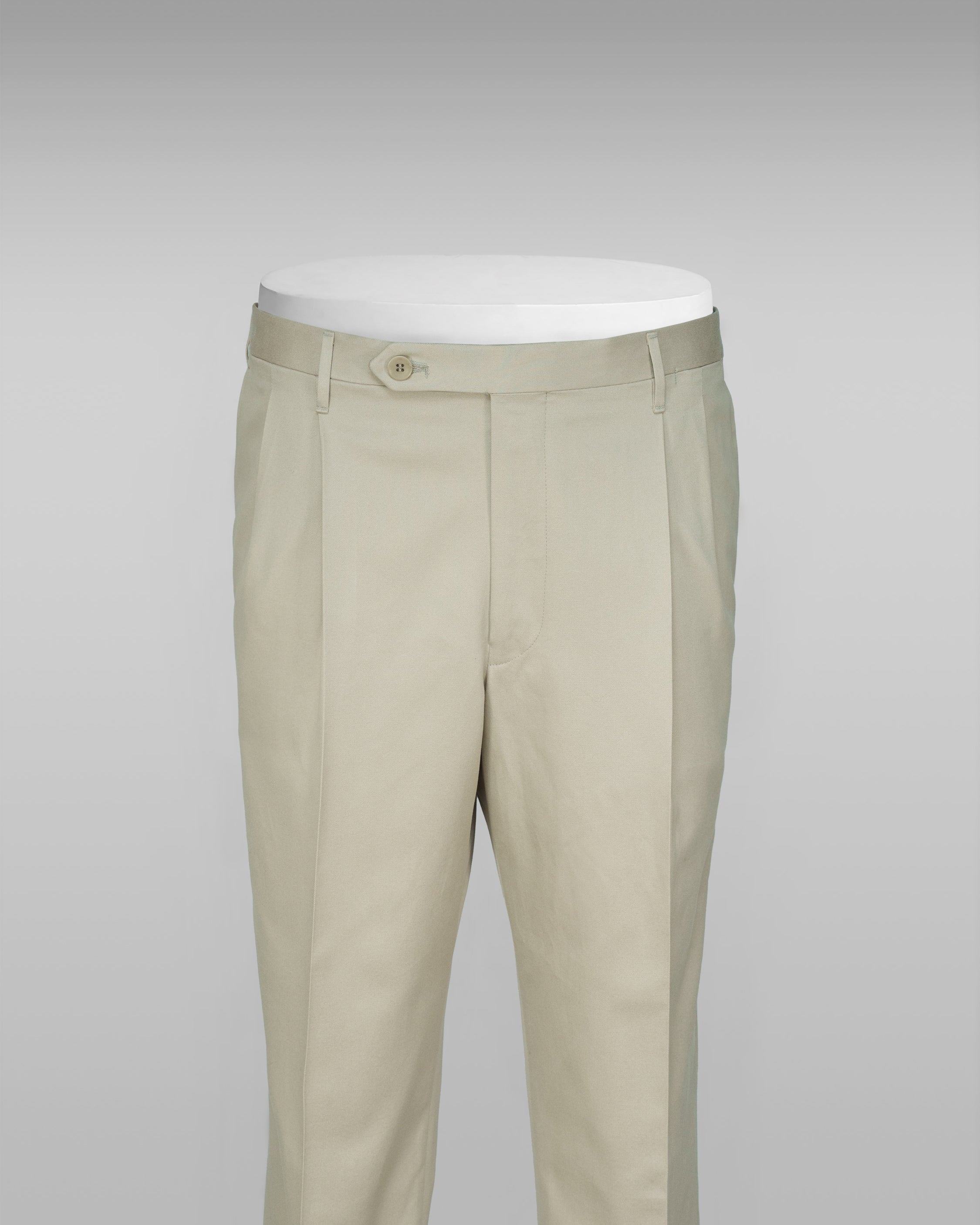 Milano mastic beige cotton trousers
