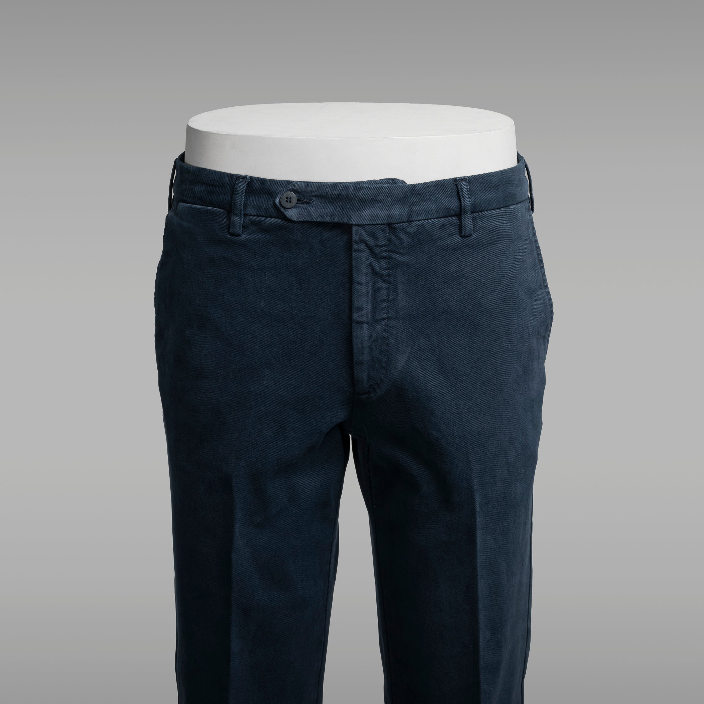 Pantaloni sportivi in cotone elastan blu scuro
