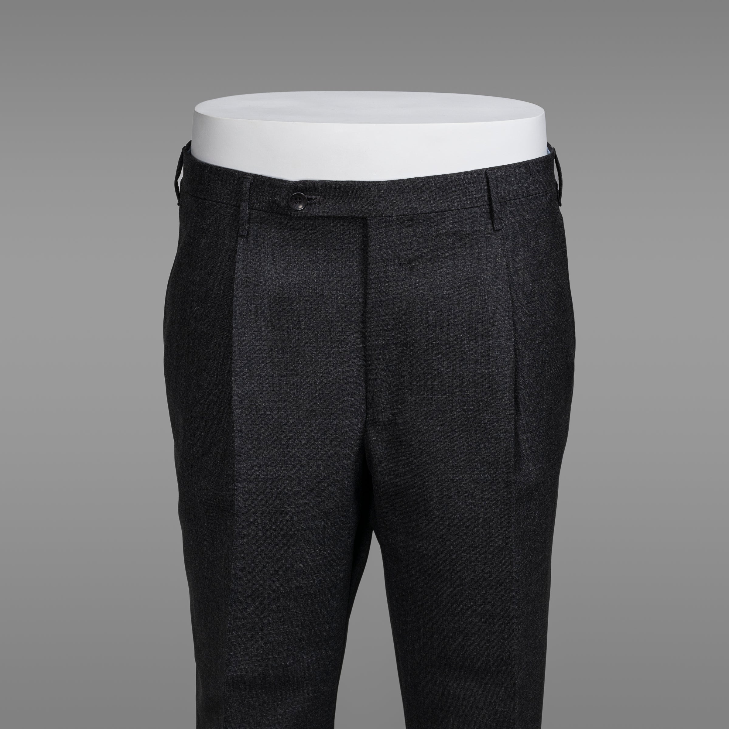 Pantaloni Venezia in lana grigio scuro