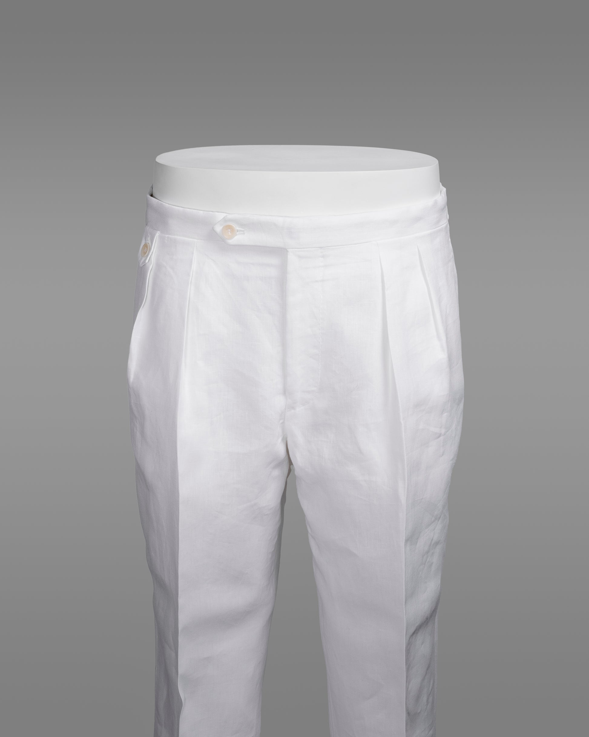 New York white linen trousers Rota SRL New York white linen trousers Rota SRL