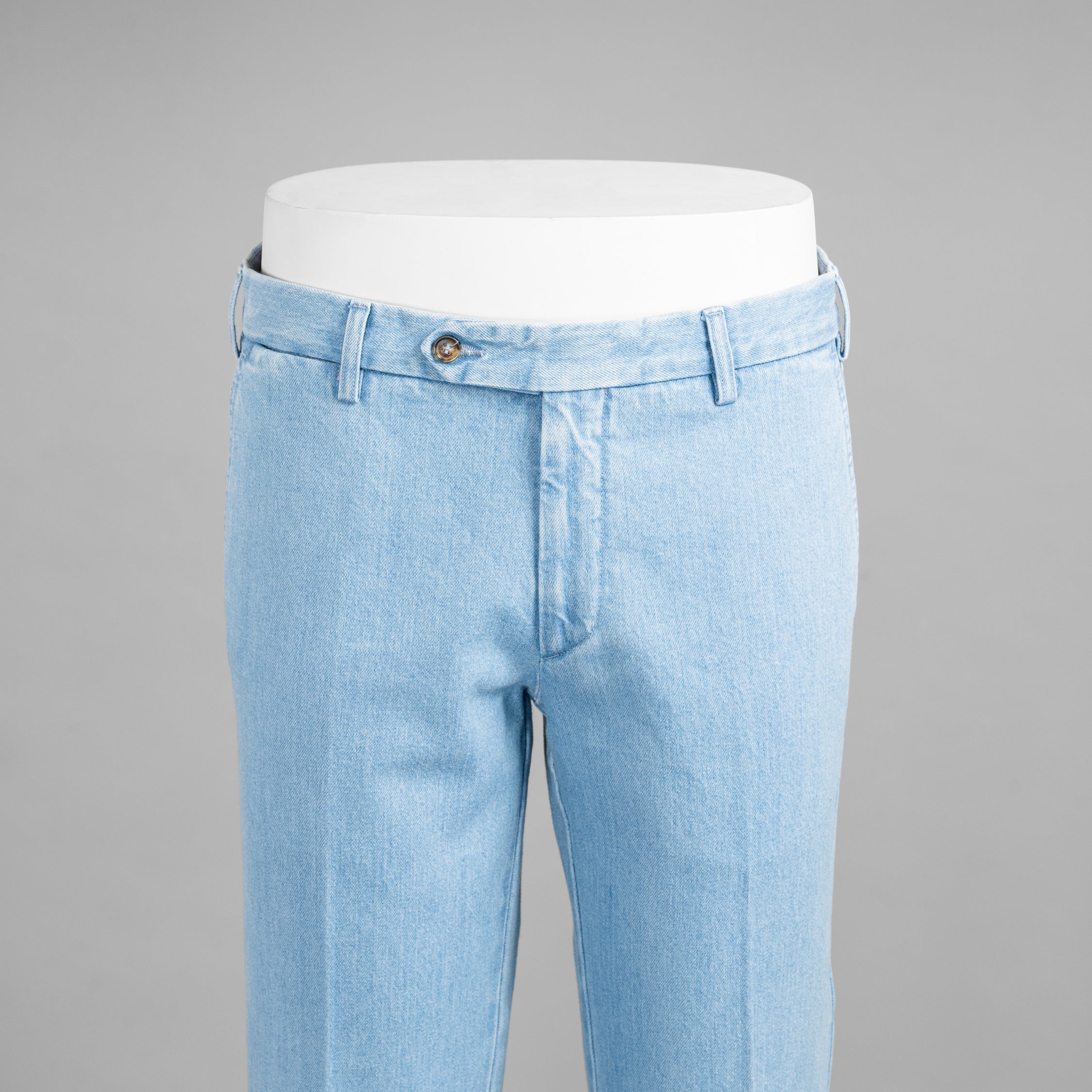 Light blue denim cotton sport trousers