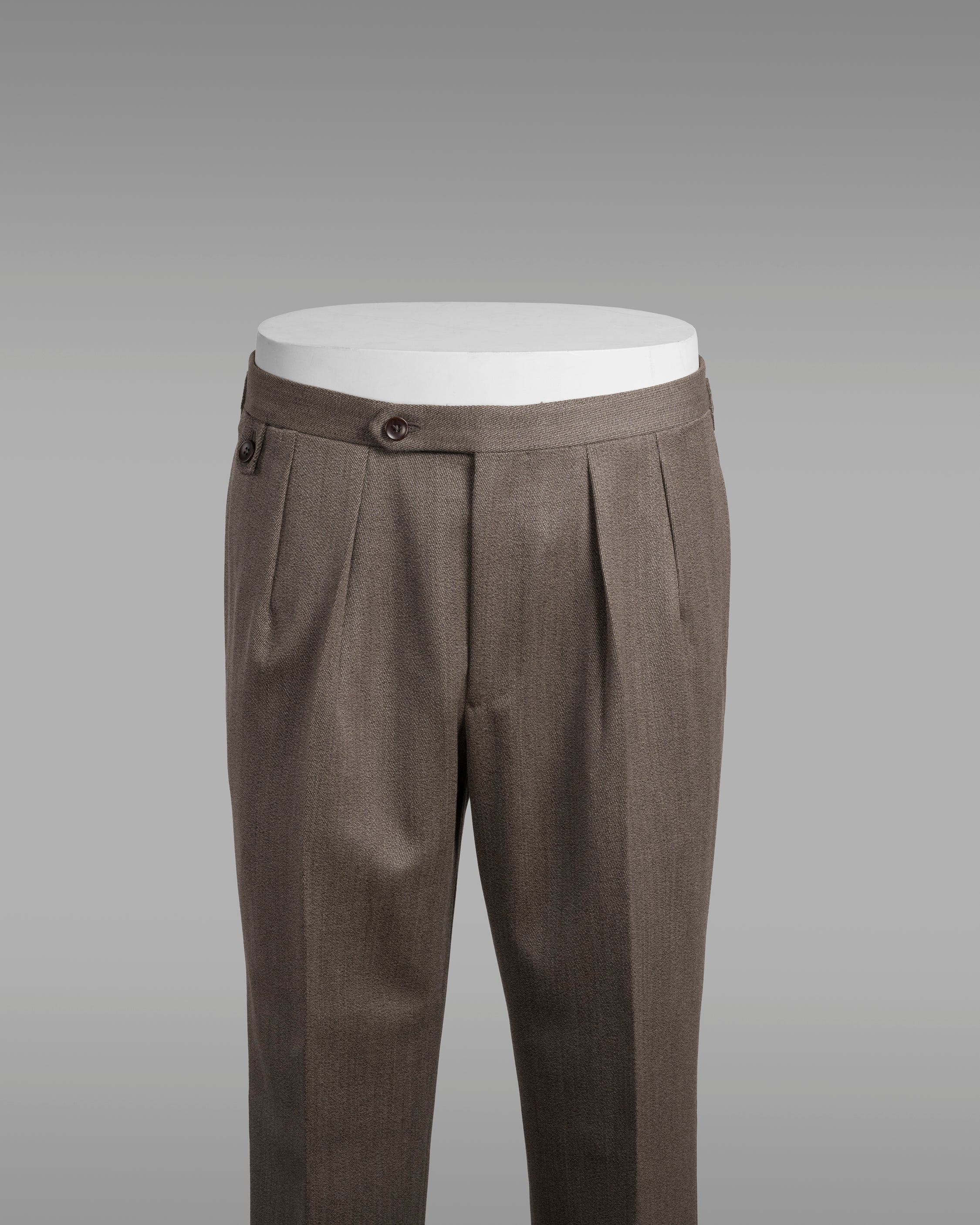 New York wool covert trousers