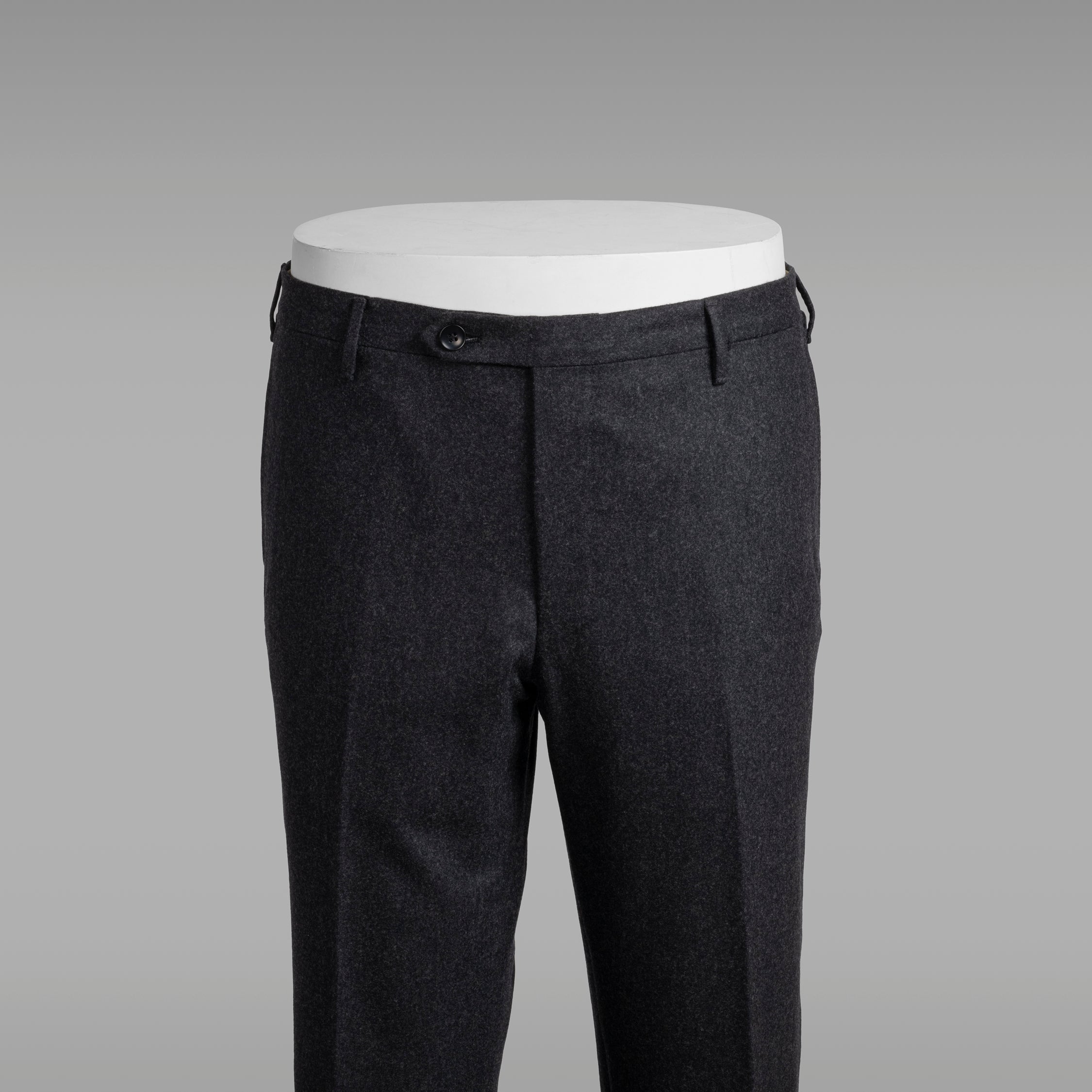 Pantaloni in flanella grigia scura