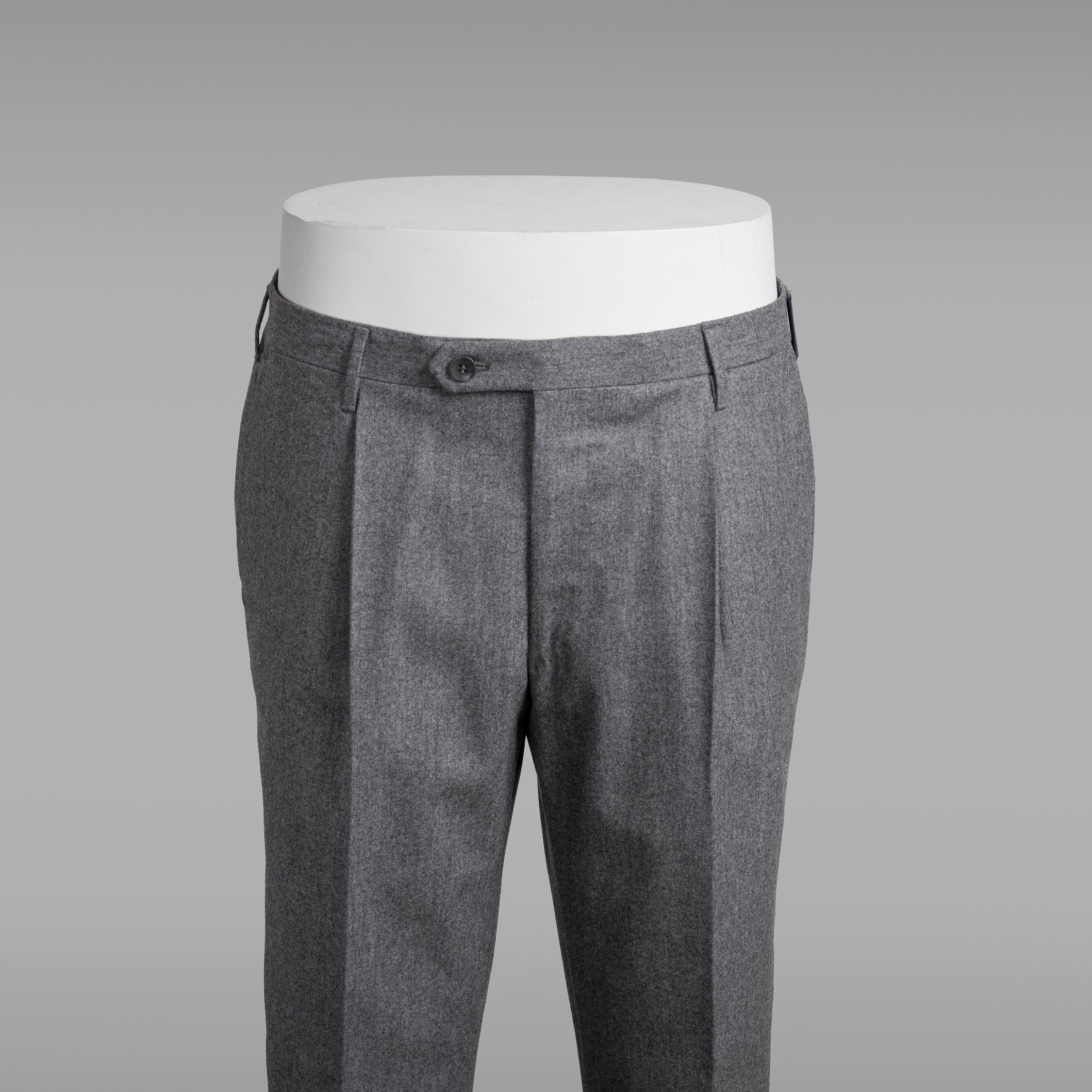 Medium grey flannel trousers