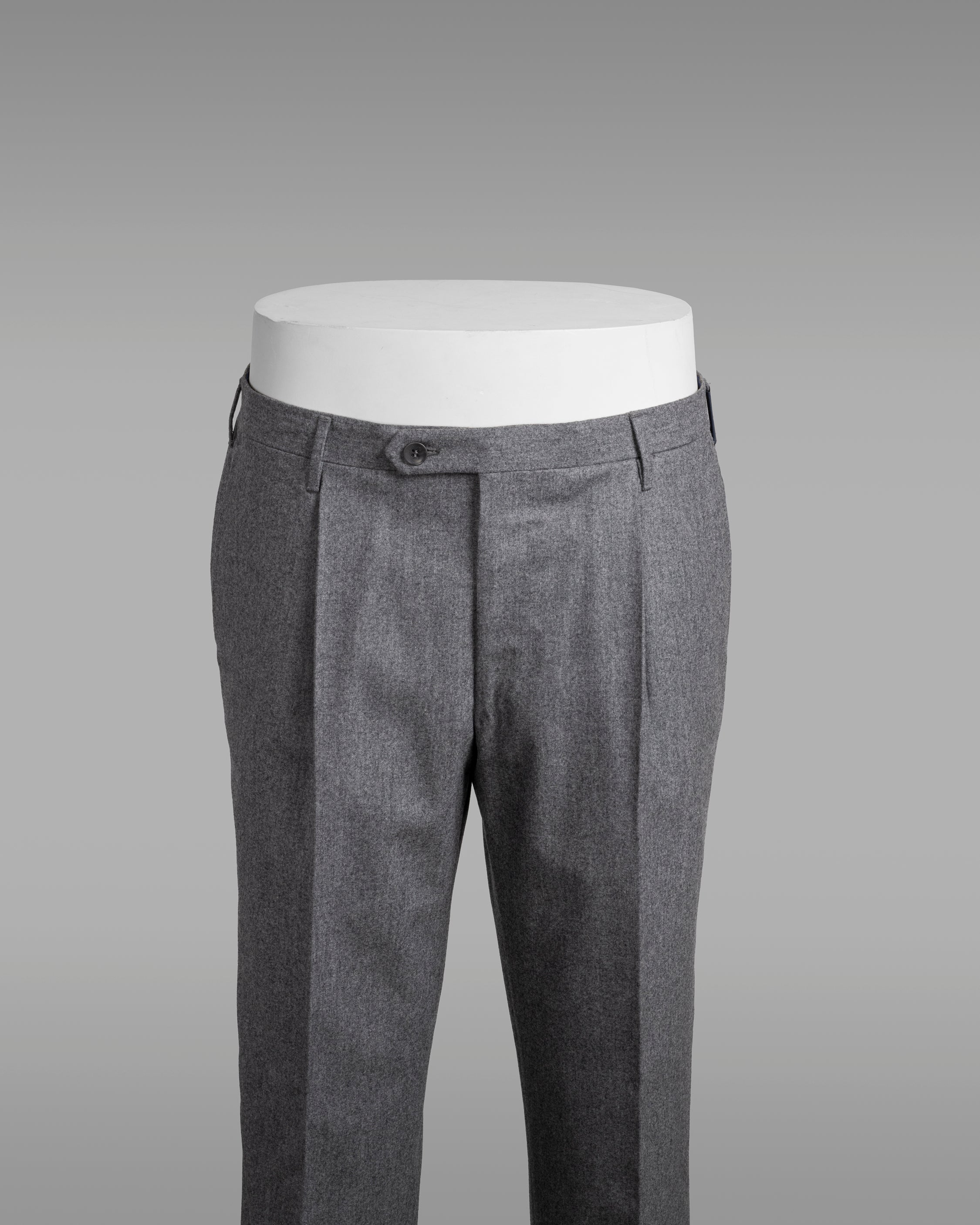 Medium grey flannel trousers