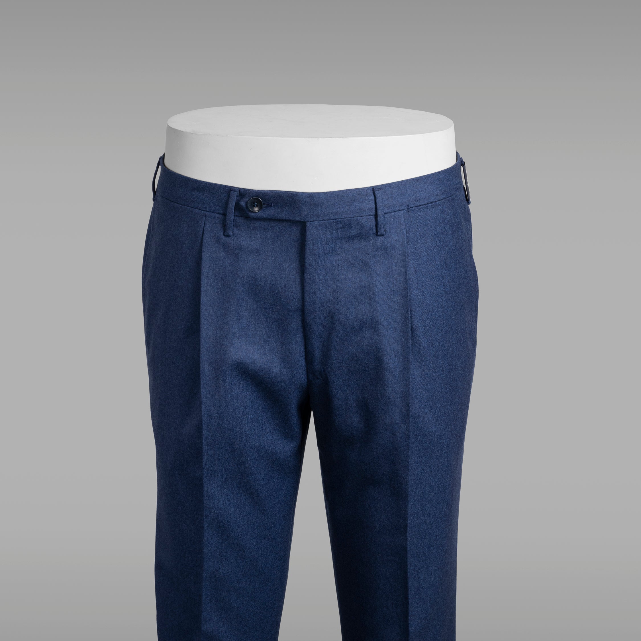 Pantaloni di flanella leggera blu