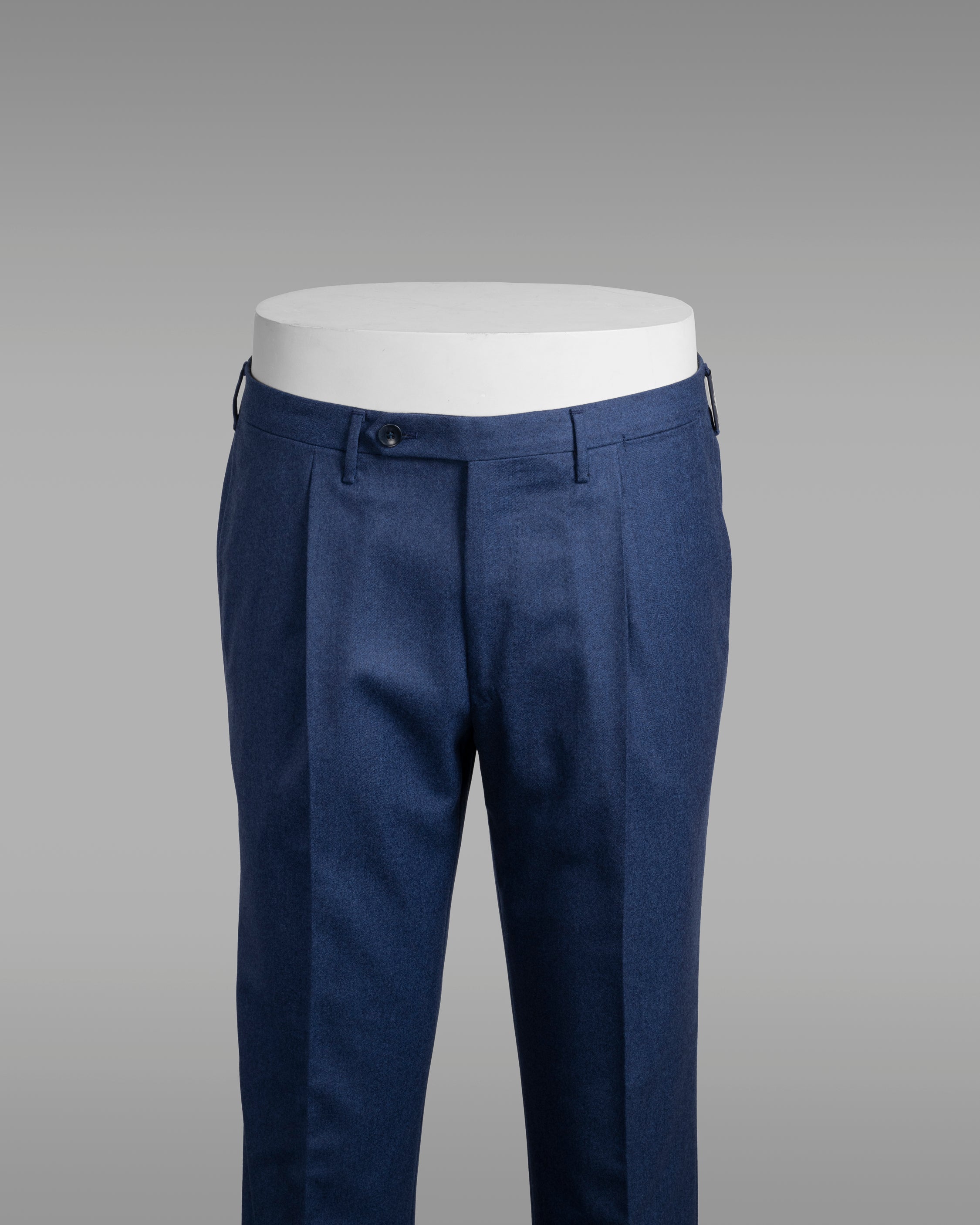 Pantaloni in flanella leggera blu