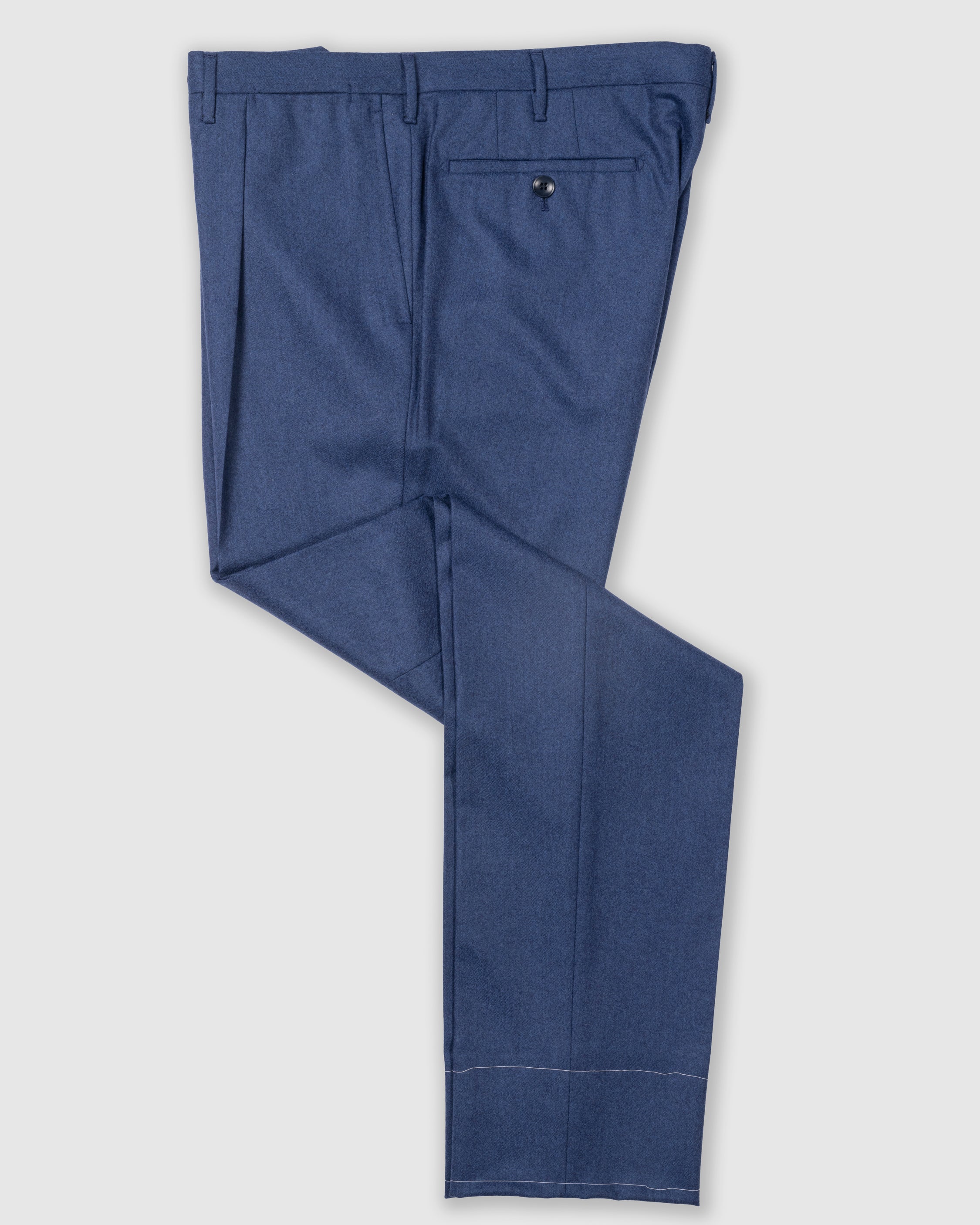 Pantaloni in flanella leggera blu