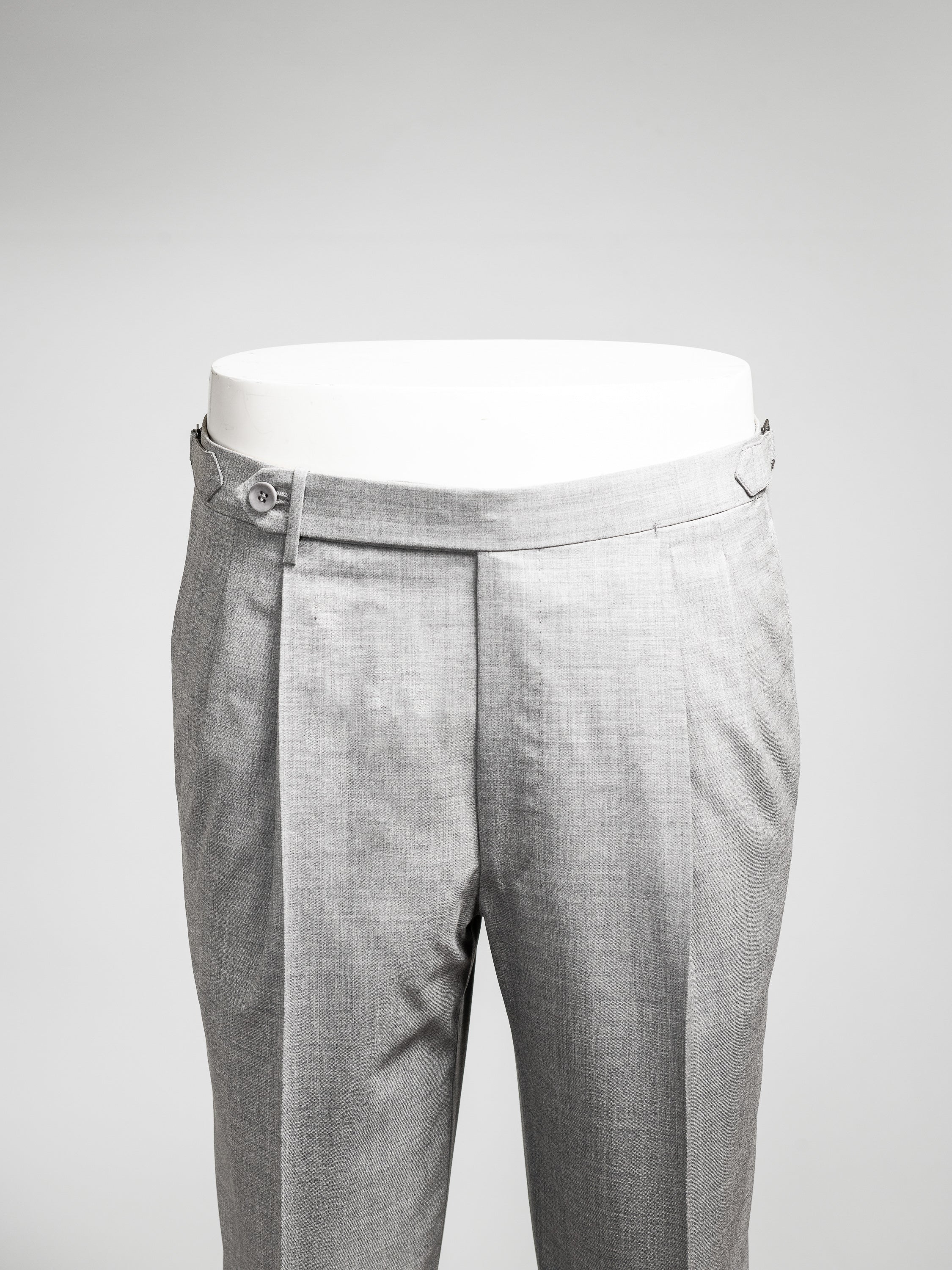 Rota Summer Light grey pair of regular fit wool trousers