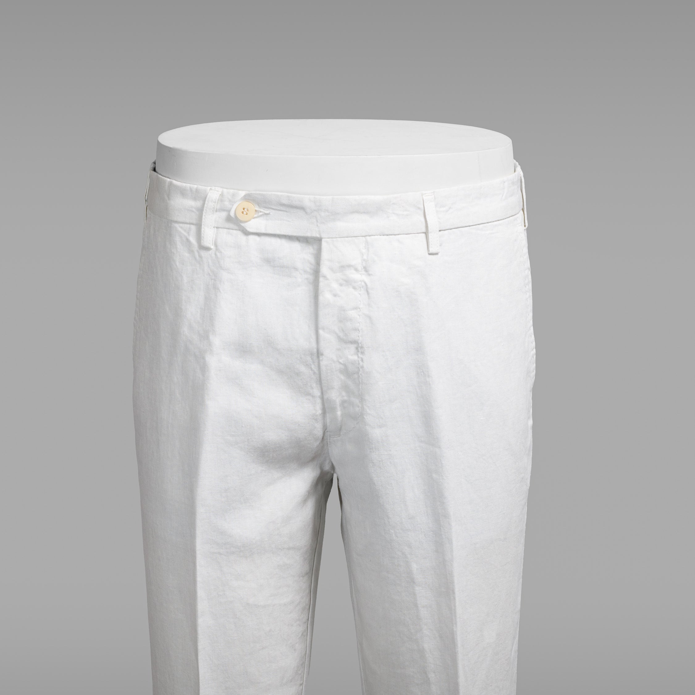White linen sport trousers