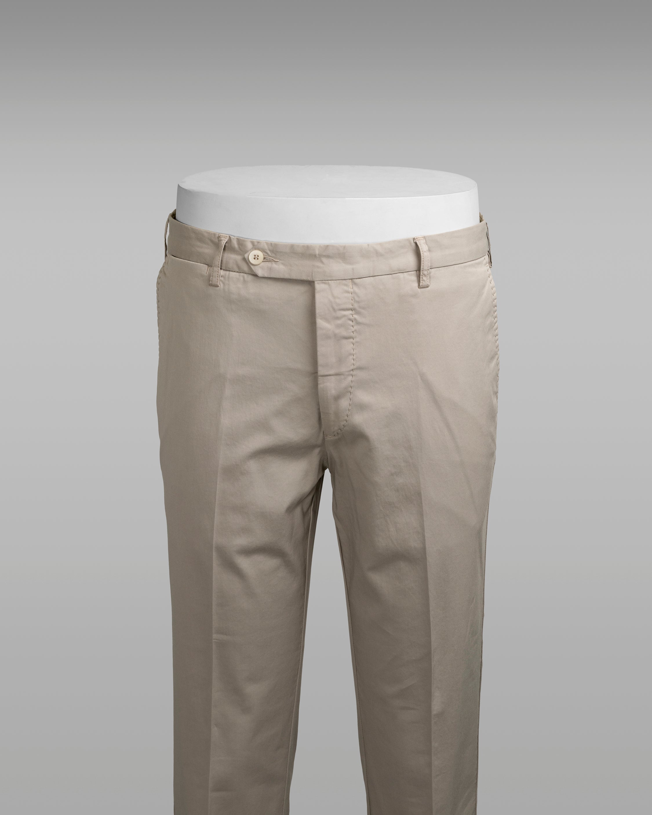 Light beige cotton supima sport trousers