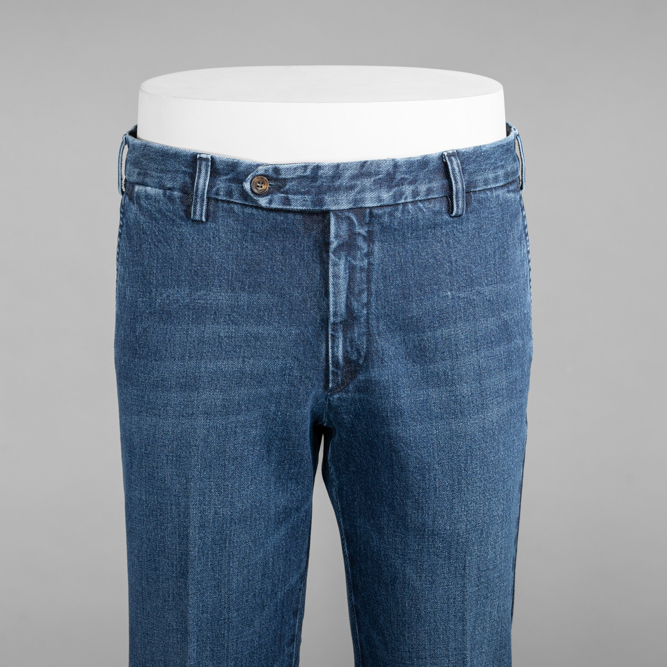 Blue denim cotton sport trousers