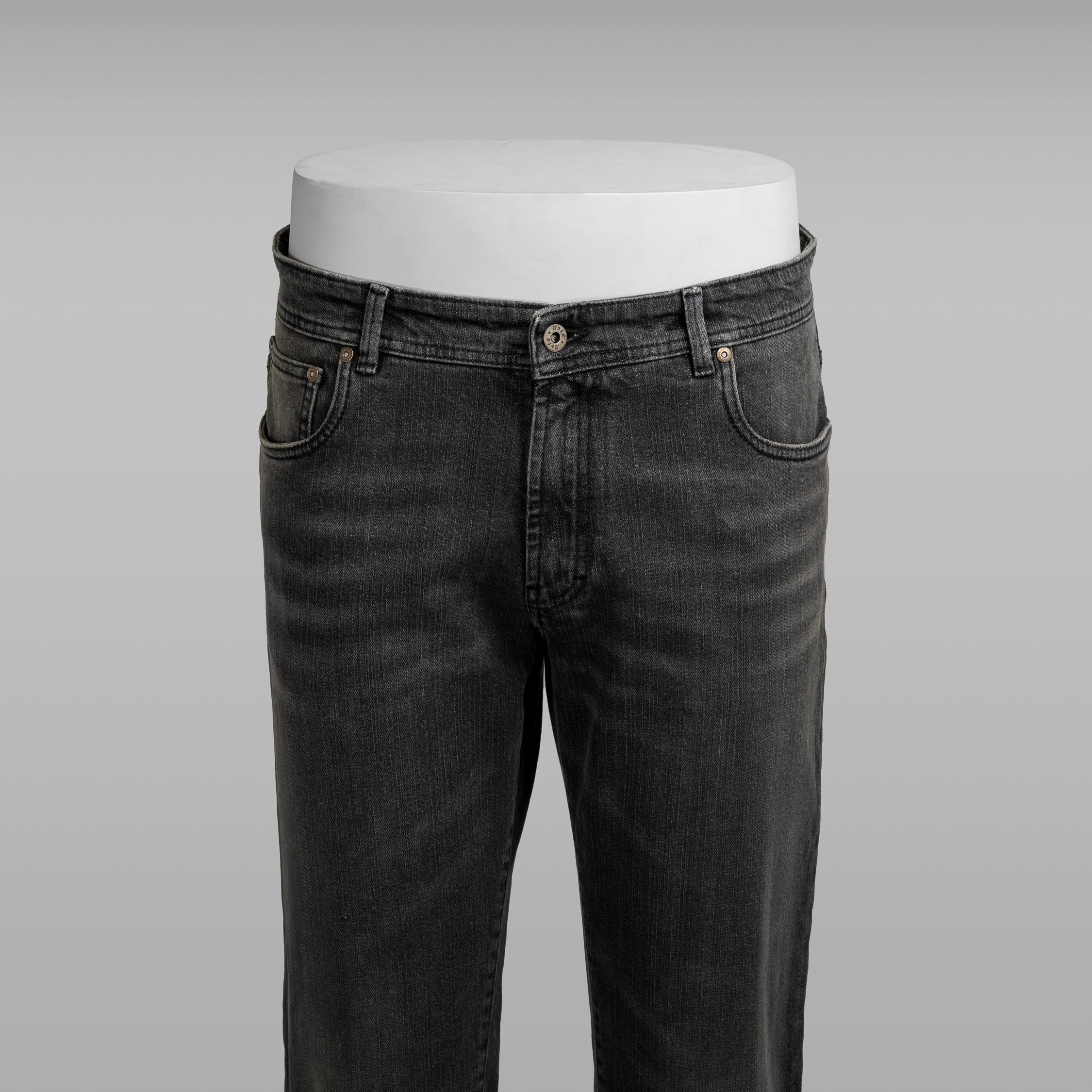 Grey denim cotton 5 pockets trousers FOUR SEASON