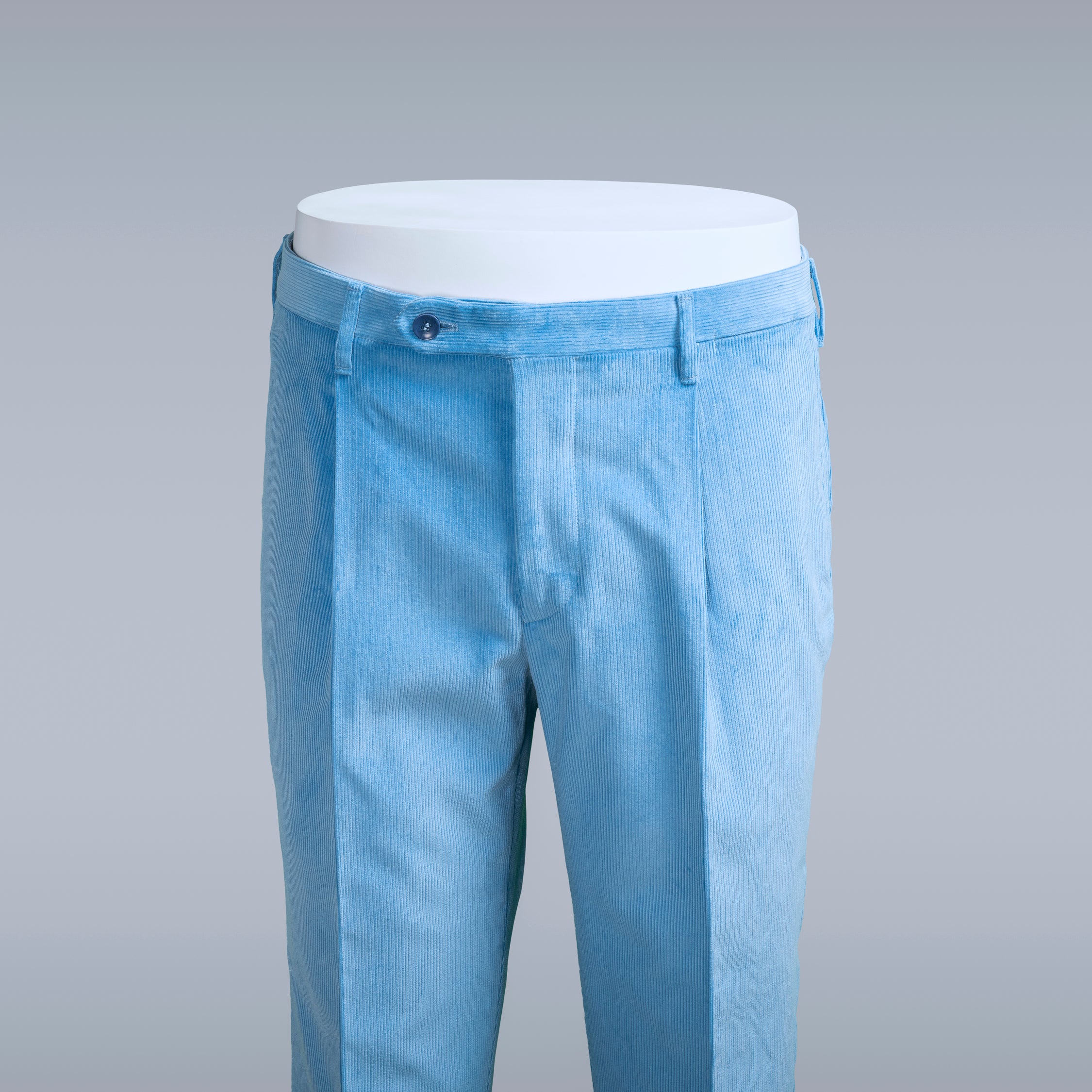 Azure corduroy medium wale trousers