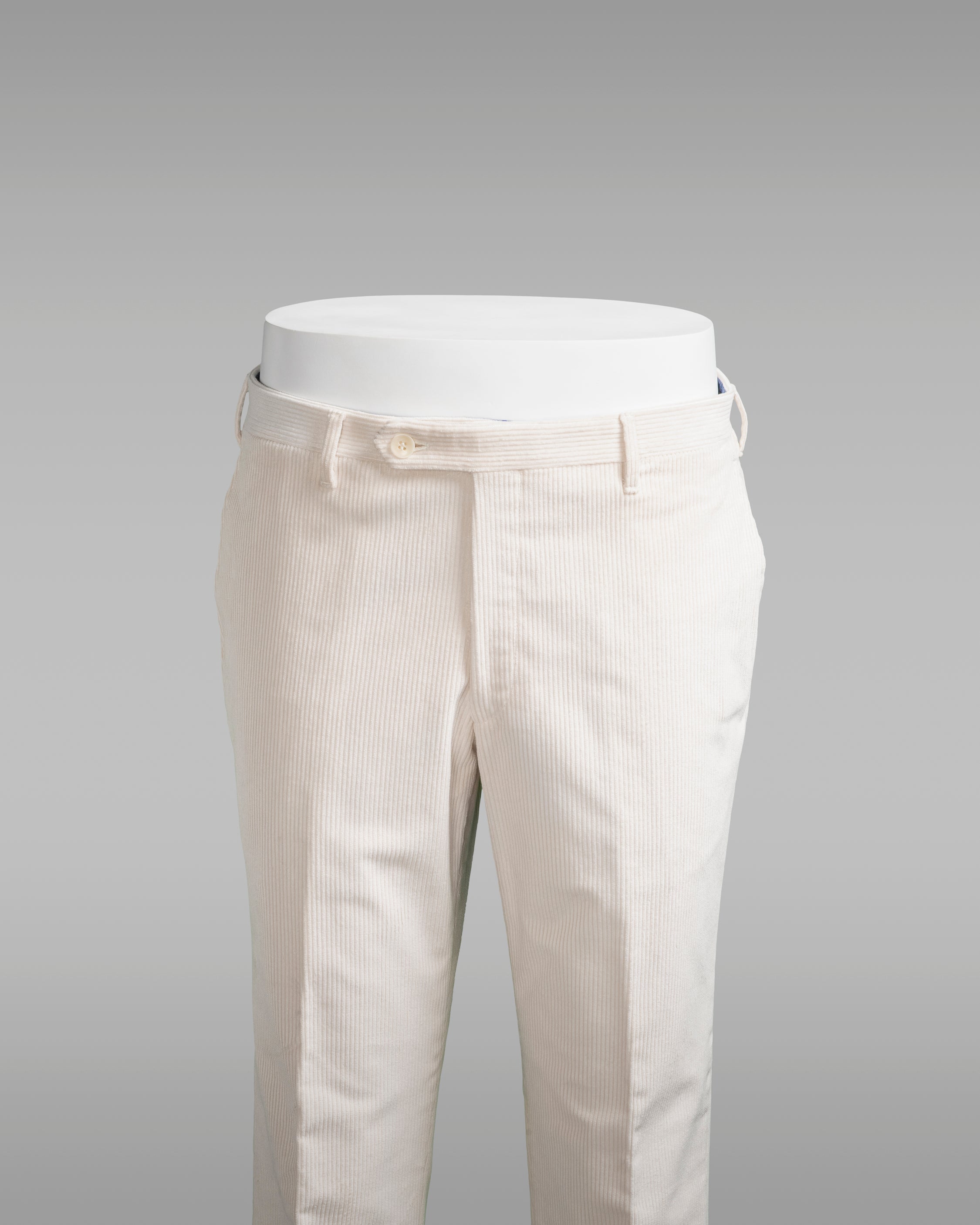 Off white corduroy big wale trousers