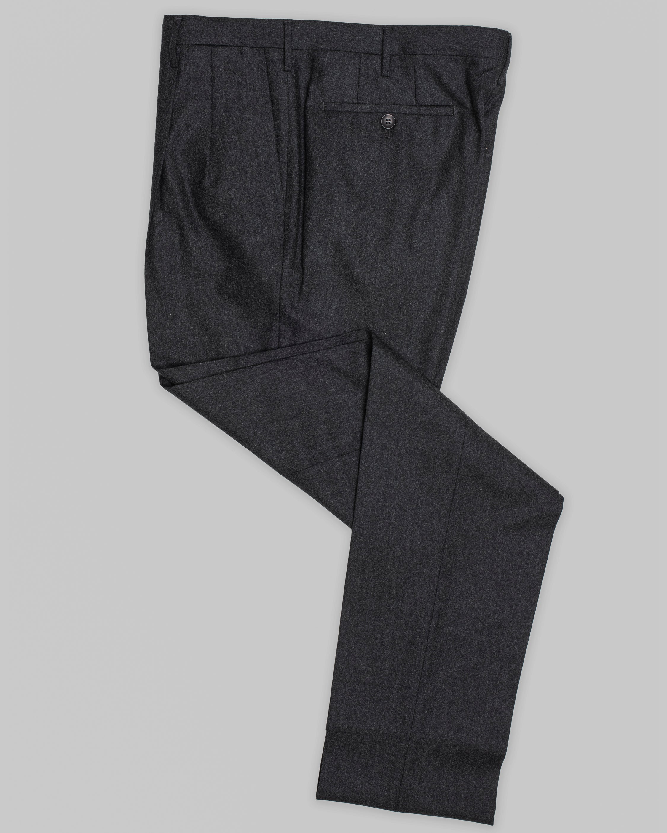 Dark grey flannel trousers