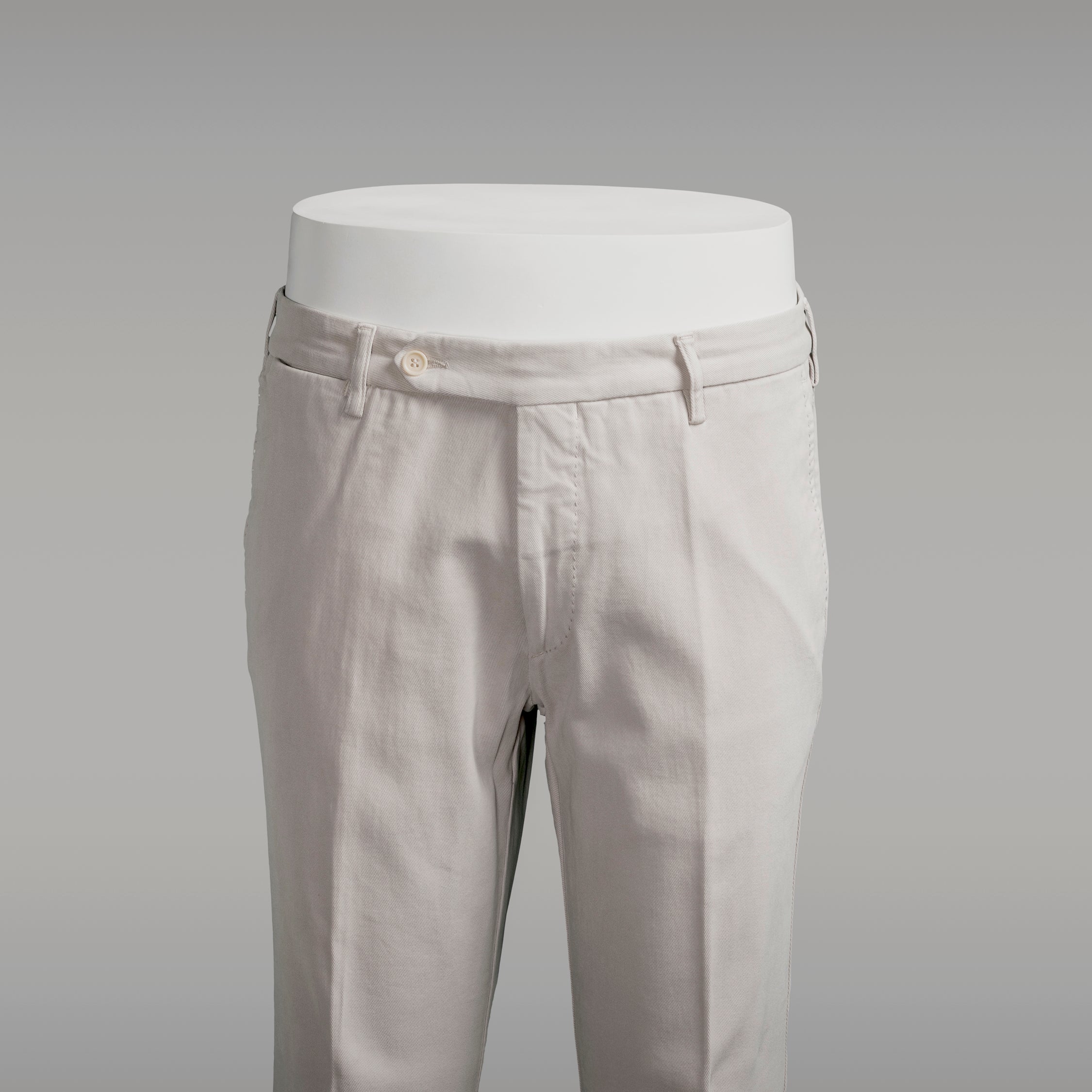 Light grey cotton elastan sport trousers WINTER