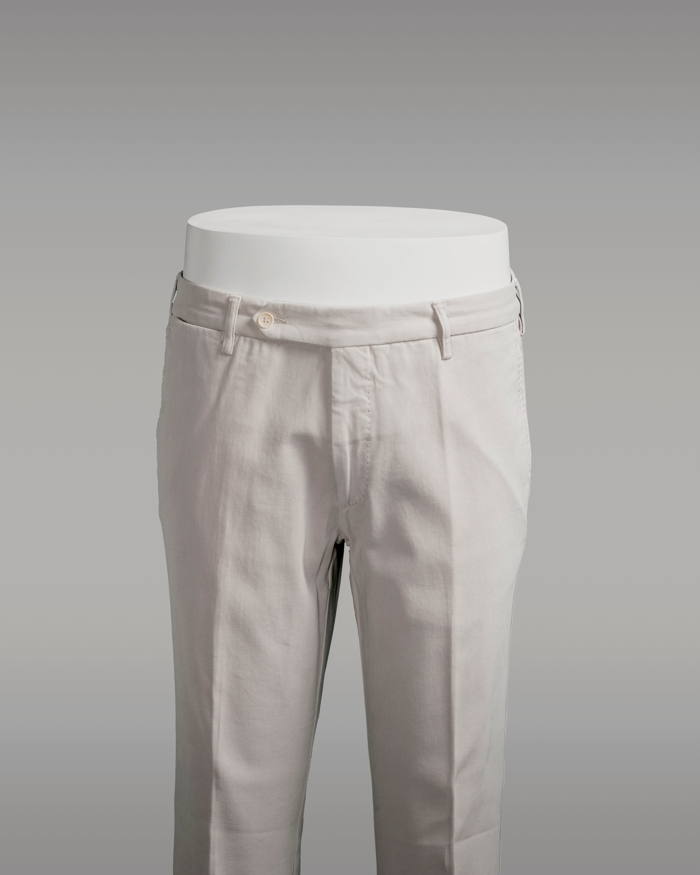 Light grey cotton elastan sport trousers WINTER